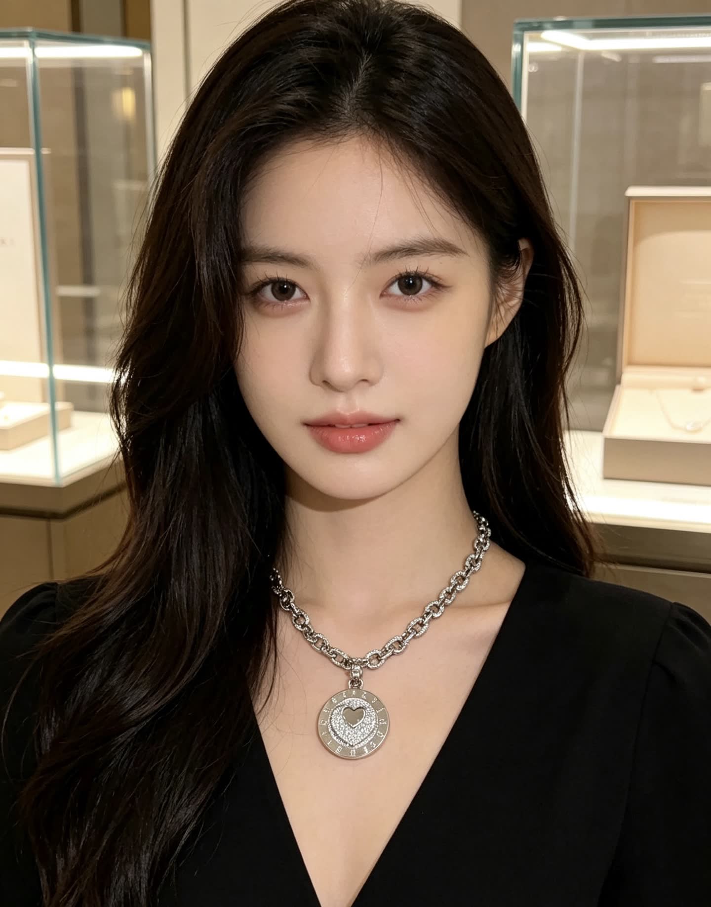 Bvlgari Heart-Shaped Pendant Necklace