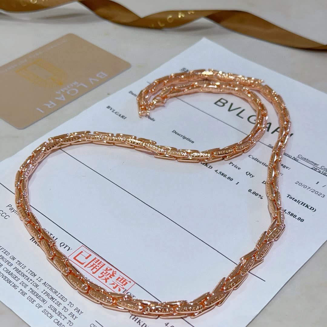 Bvlgari Rose Gold Necklace