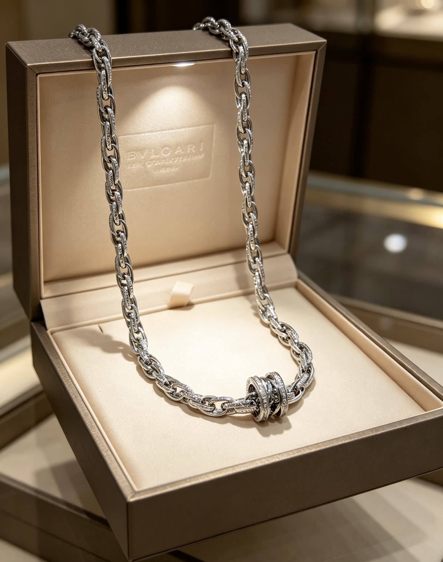 Bvlgari Sterling Silver Necklace Bvlgari Sterling Silver Necklace