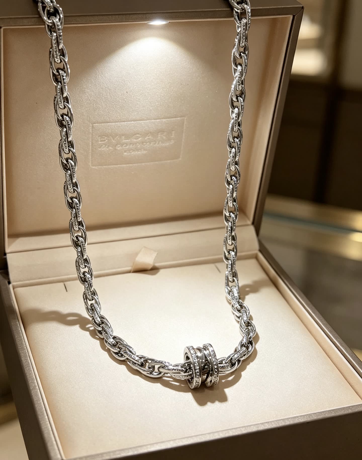 Bvlgari Sterling Silver Necklace