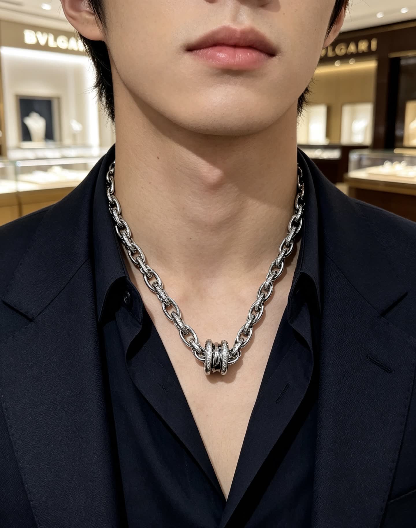 Bvlgari Sterling Silver Necklace