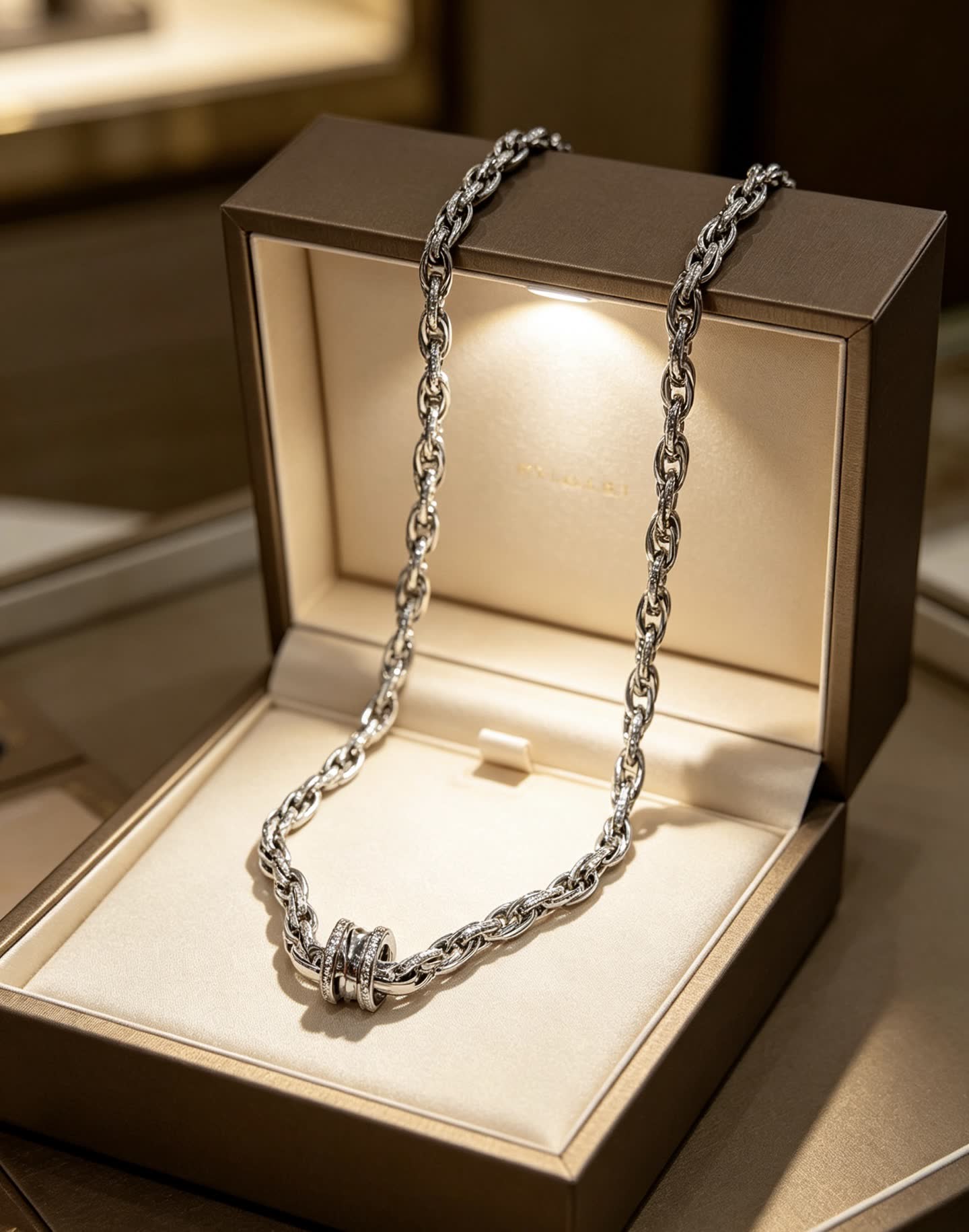 Bvlgari Sterling Silver Necklace