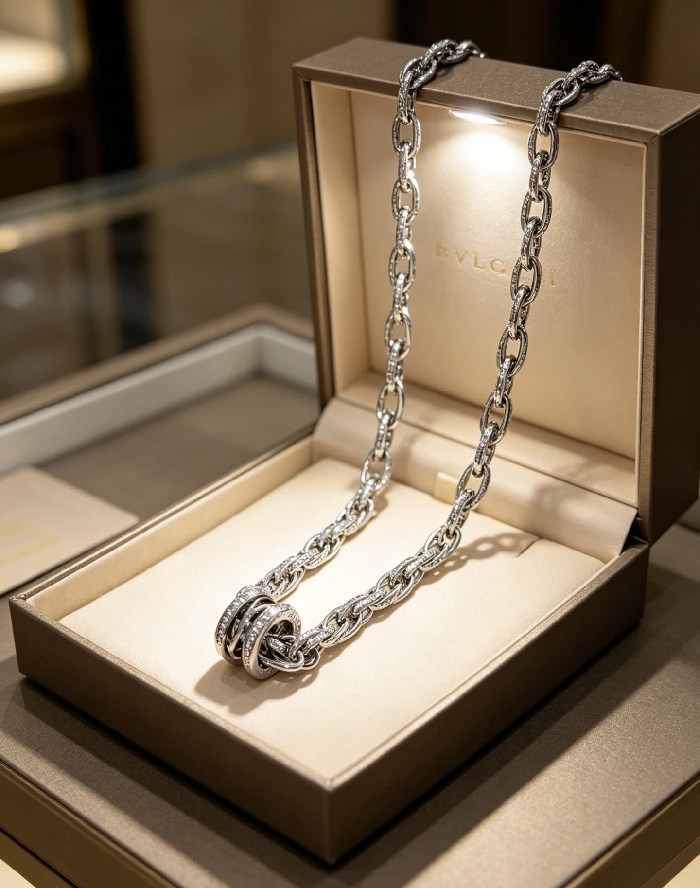Bvlgari Sterling Silver Necklace