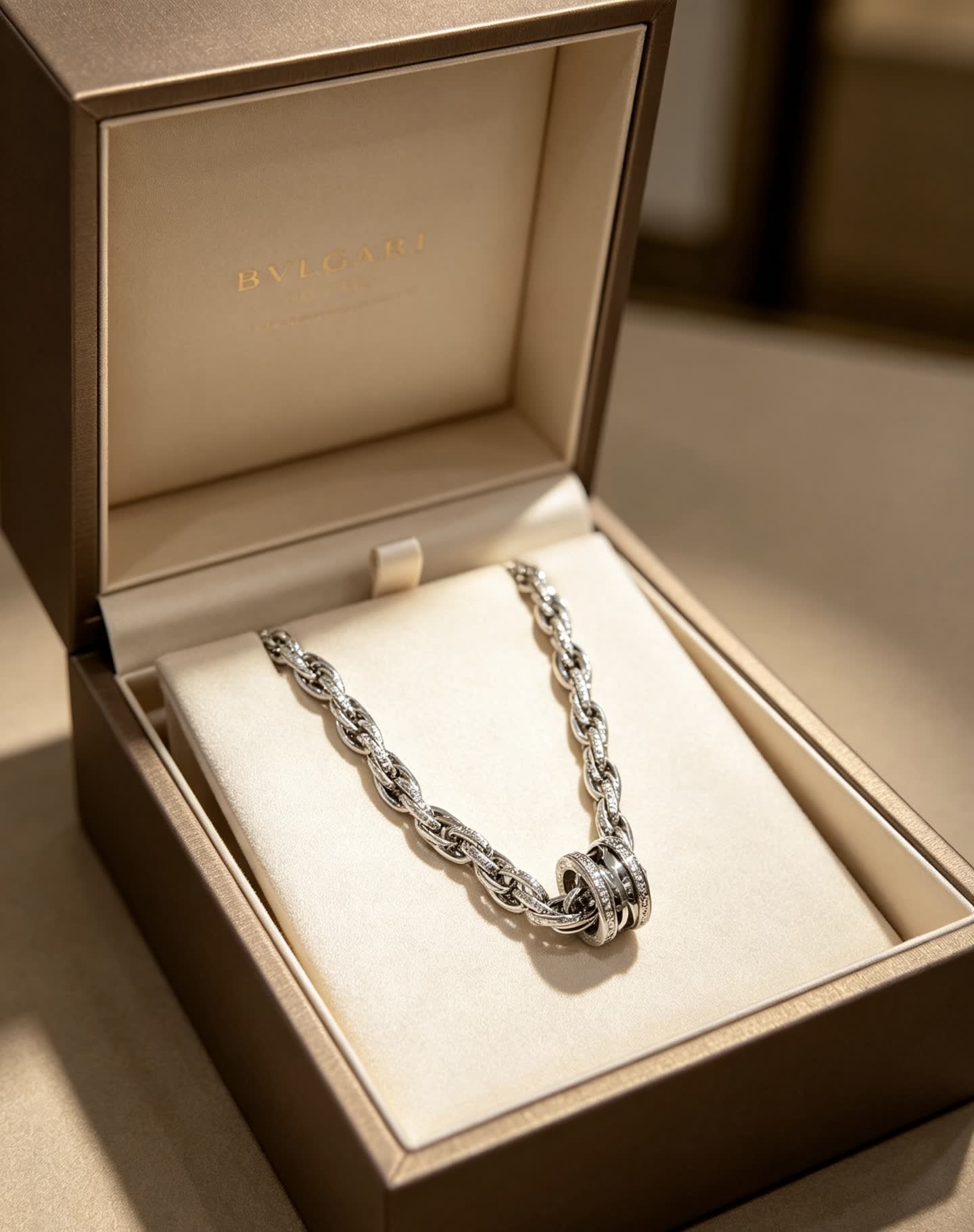 Bvlgari Sterling Silver Necklace