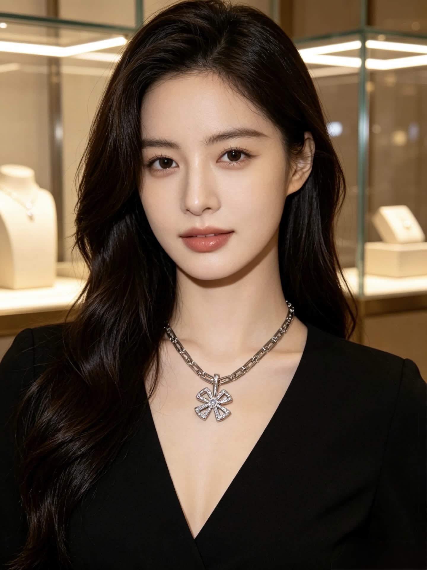 Bvlgari Silver Diamond Necklace