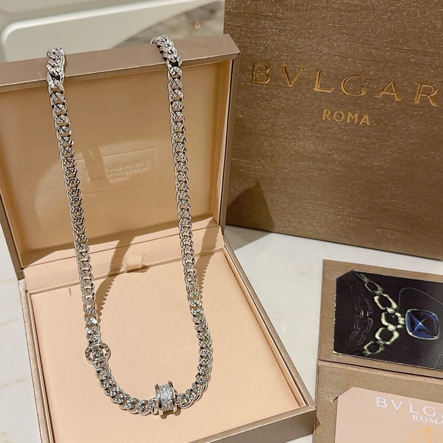 Bvlgari Silver Chain Necklace
