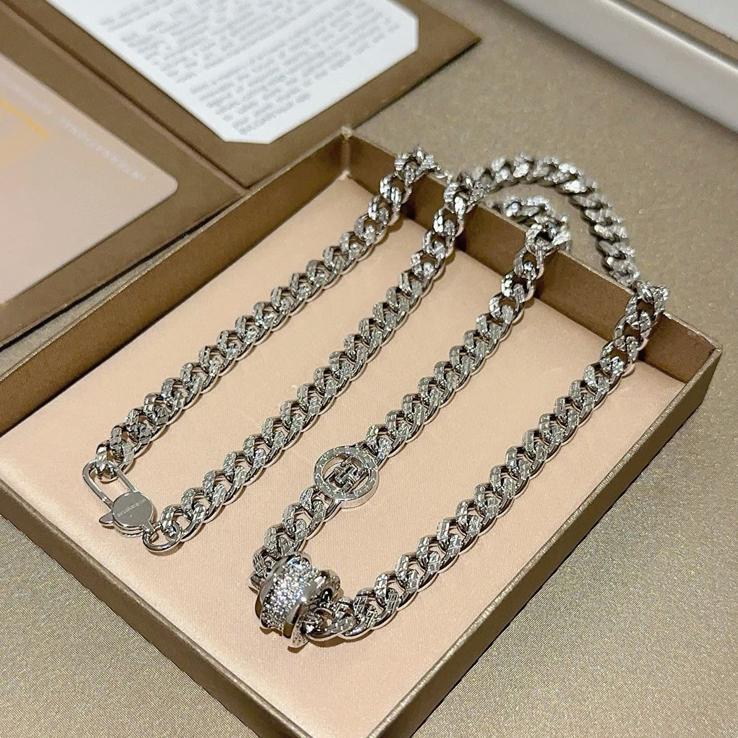 Bvlgari Silver Chain Necklace