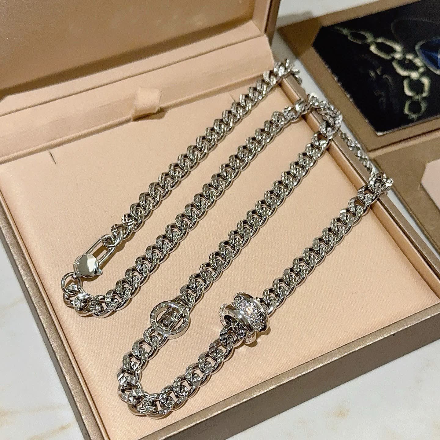 Bvlgari Silver Chain Necklace