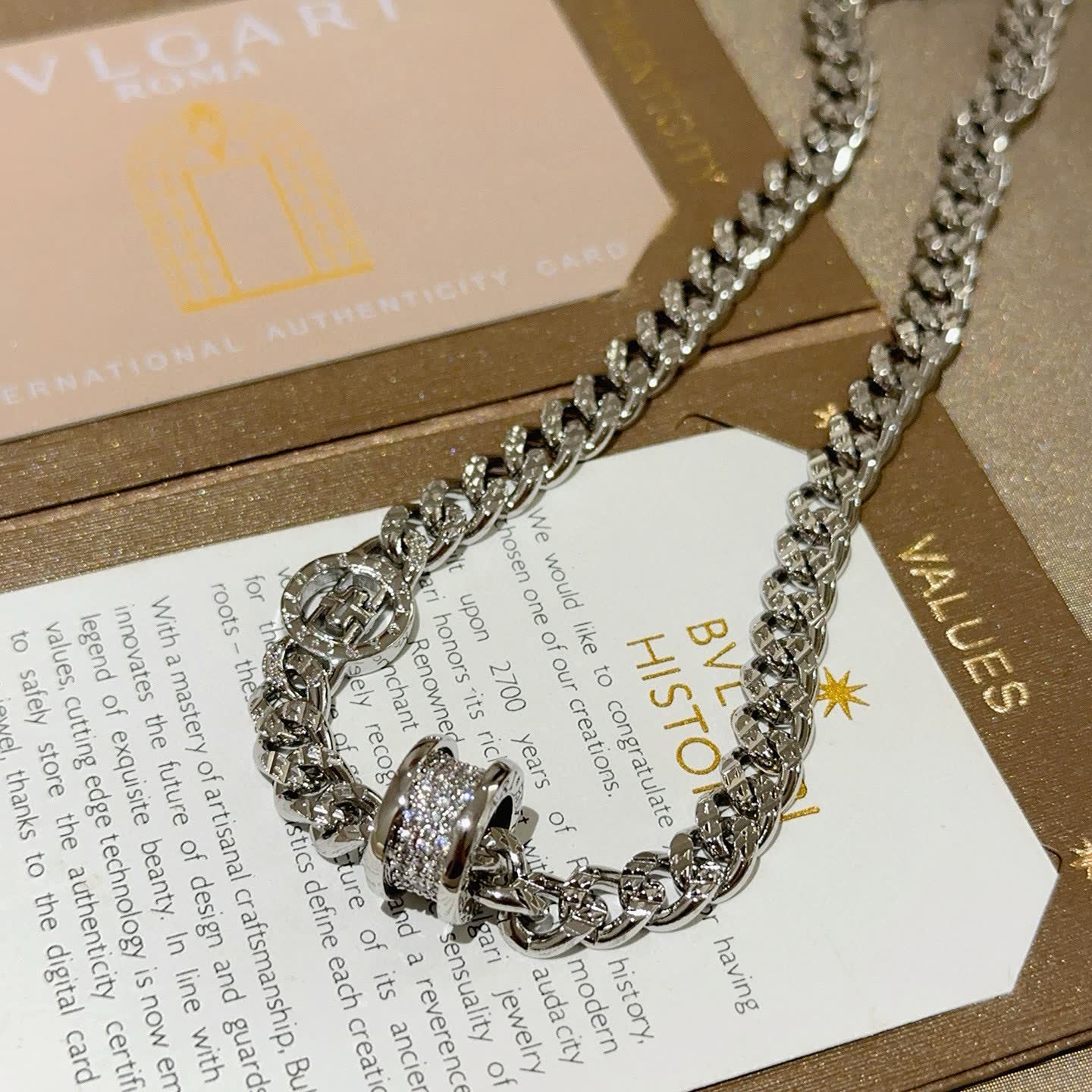 Bvlgari Silver Chain Necklace