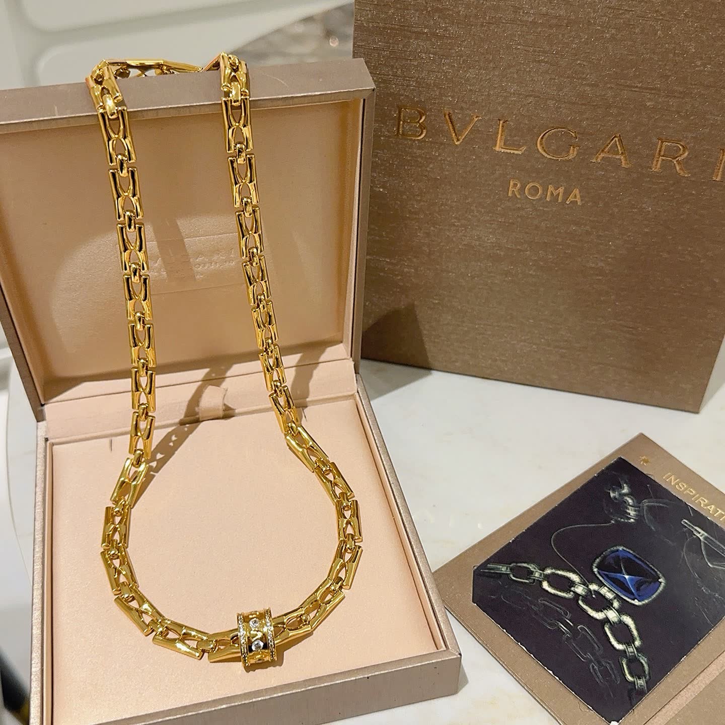 Bvlgari Gold Chain Necklace