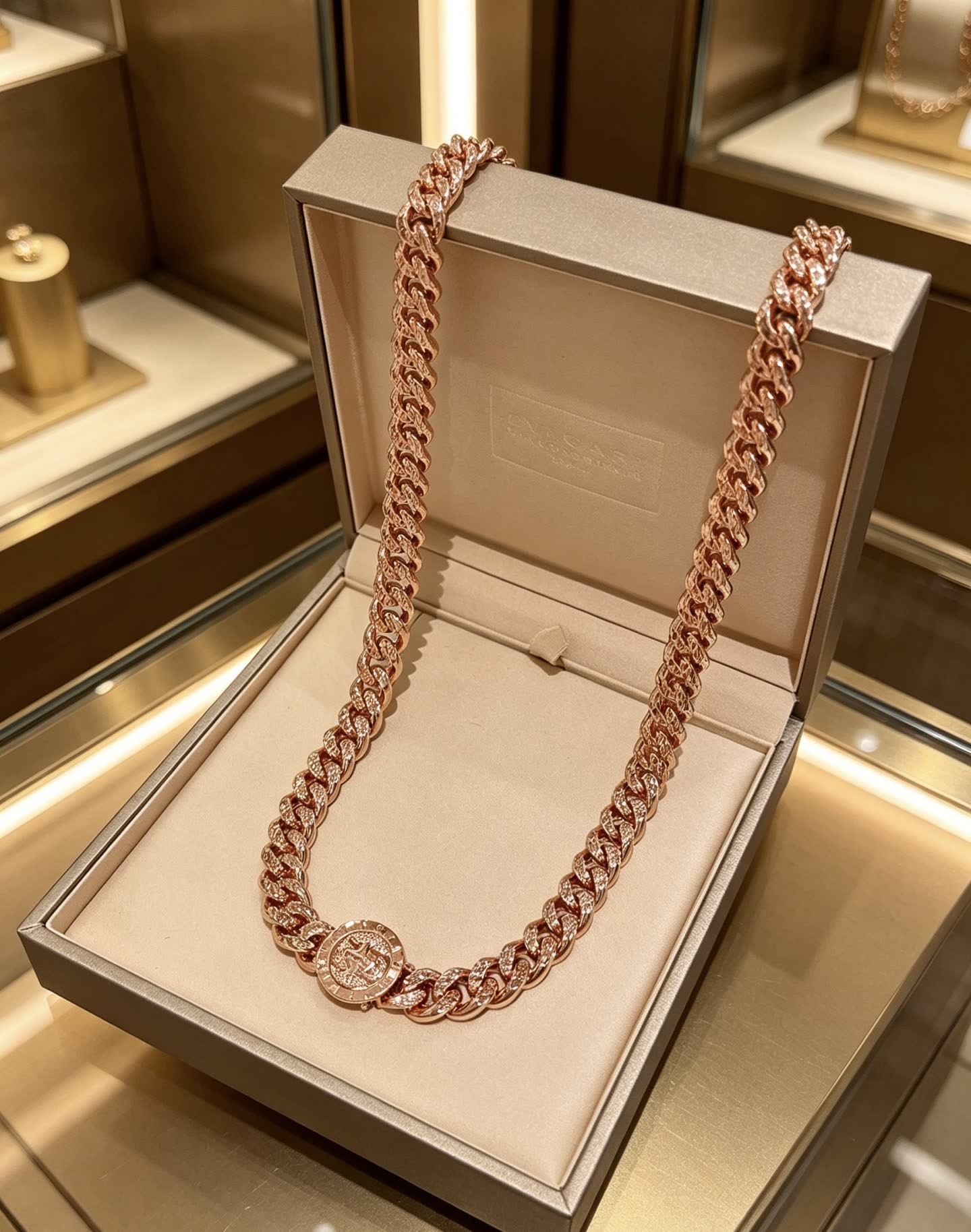 Bvlgari Rose Gold Chain Necklace