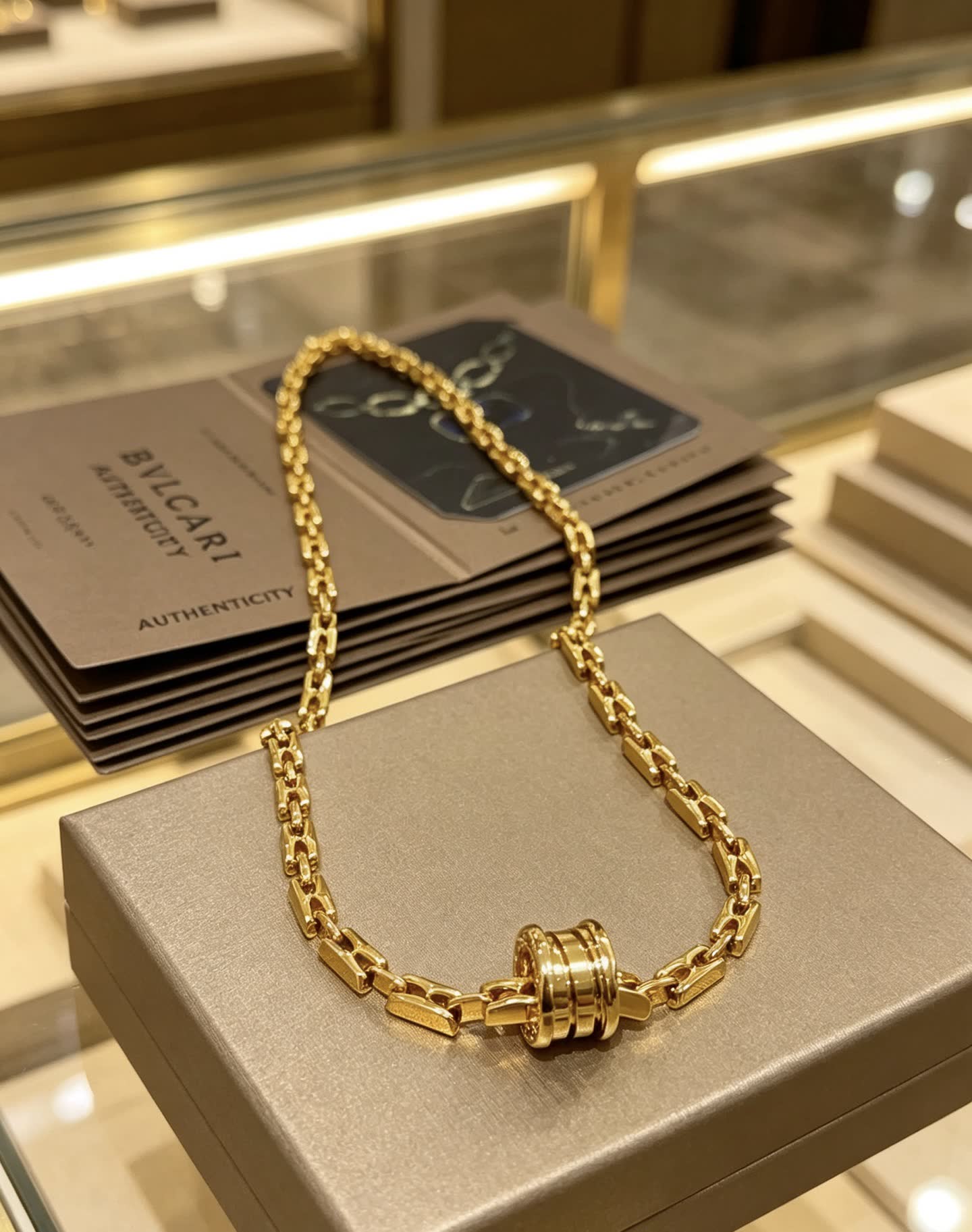 Bvlgari Gold Chain Necklace