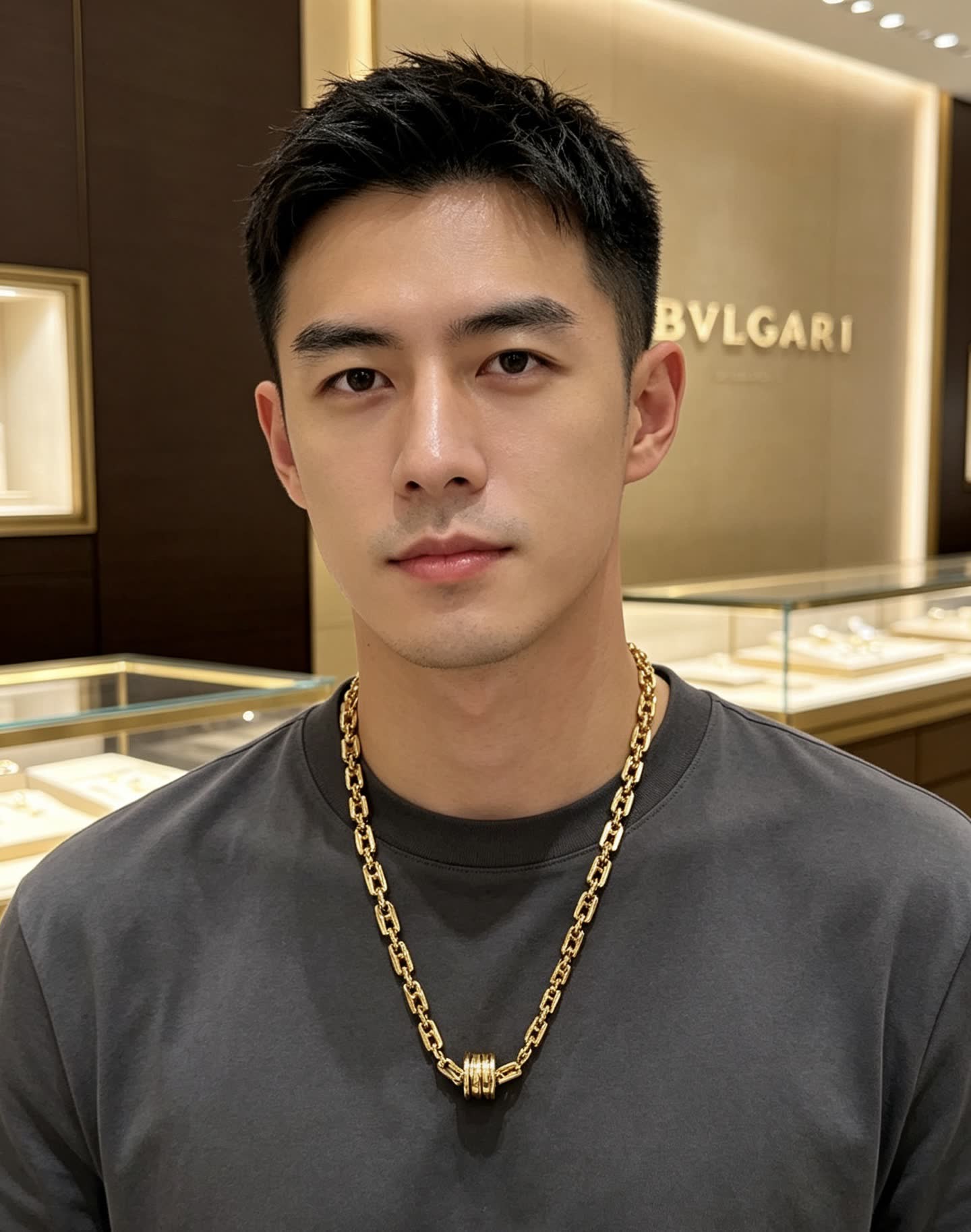 Bvlgari Gold Chain Necklace