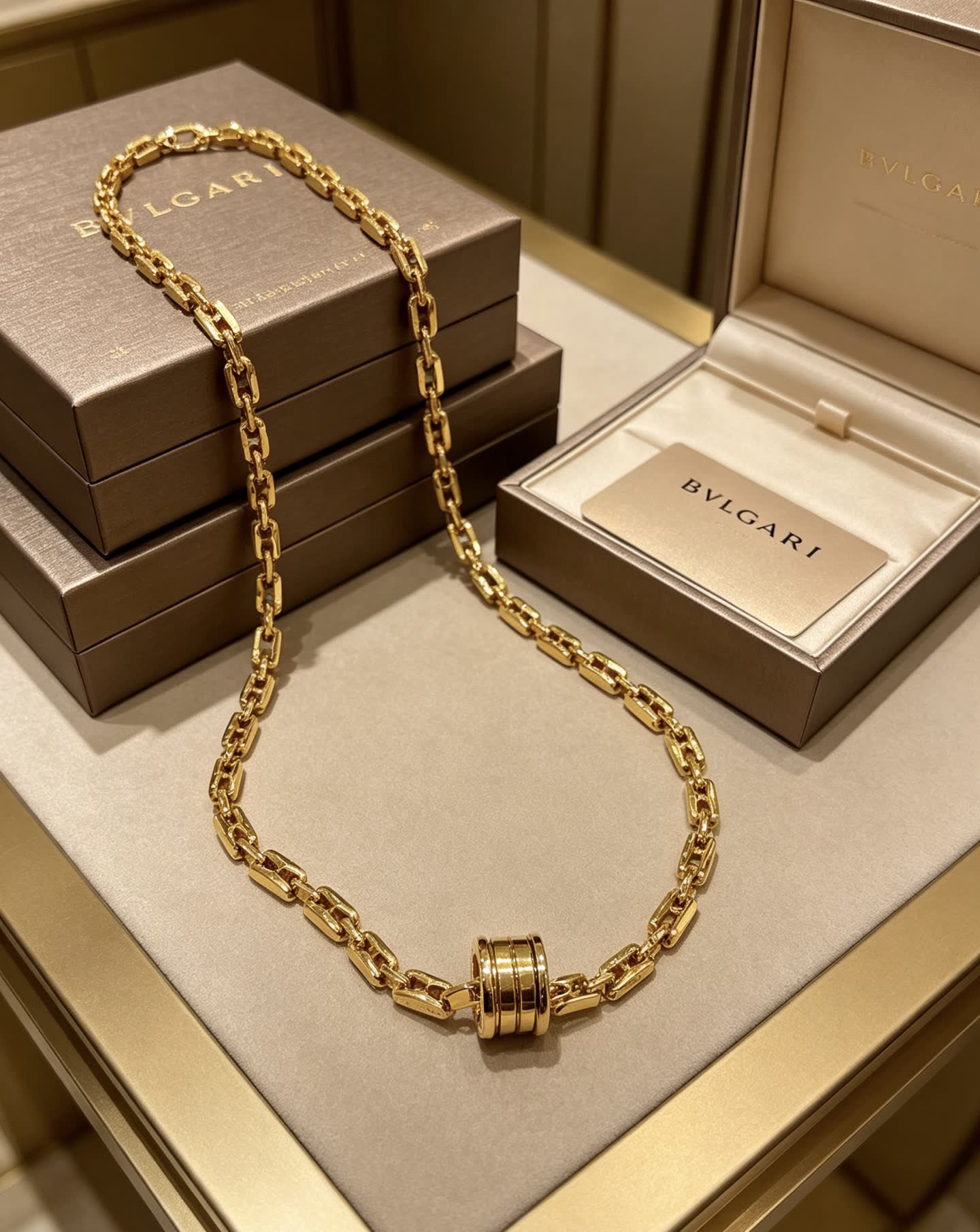 Bvlgari Gold Chain Necklace