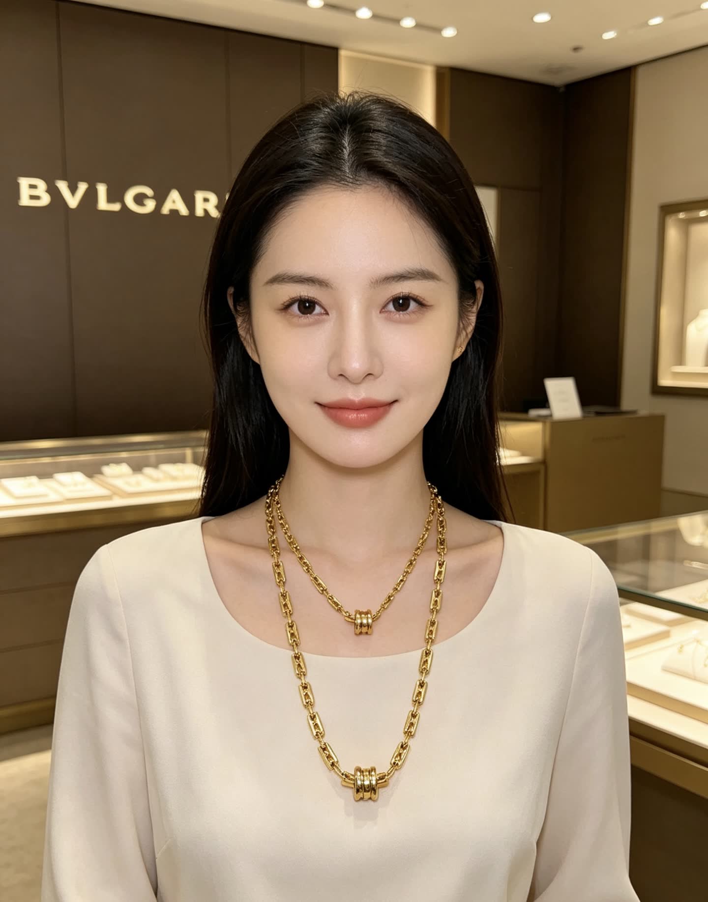 Bvlgari Gold Chain Necklace
