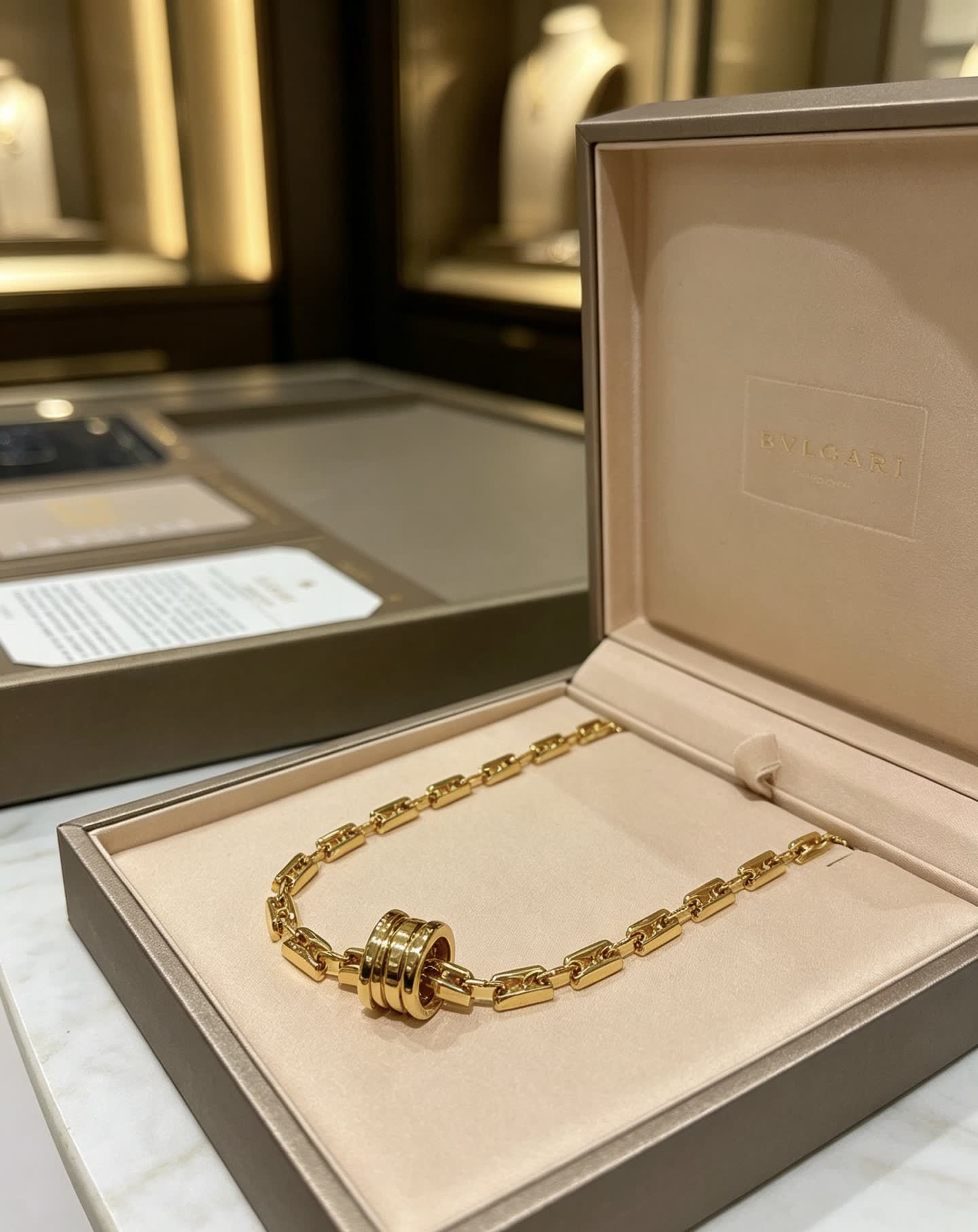 Bvlgari Gold Chain Necklace
