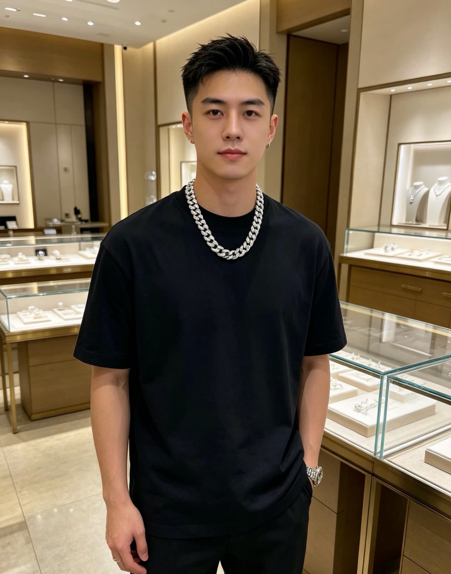 Bvlgari Silver Diamond Necklace