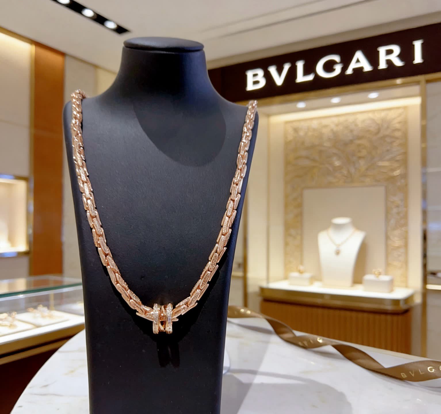 Bvlgari Gold Chain Necklace