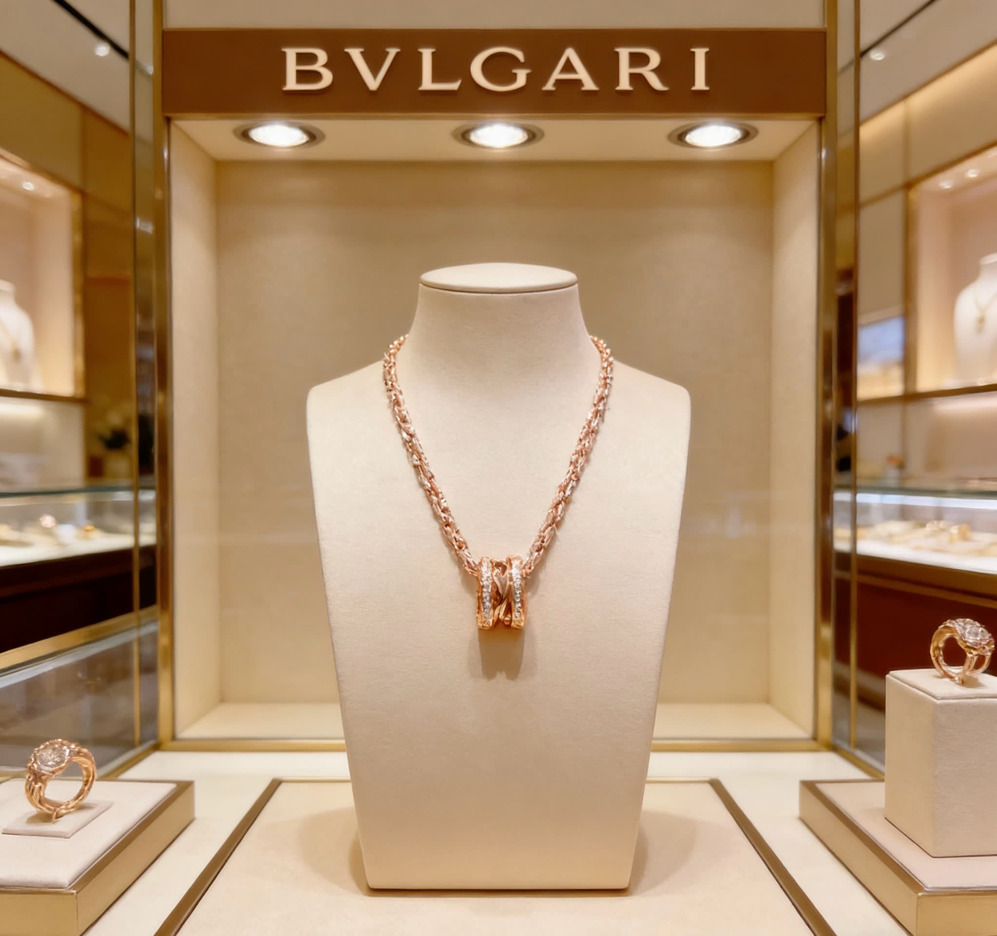 Bvlgari Gold Chain Necklace