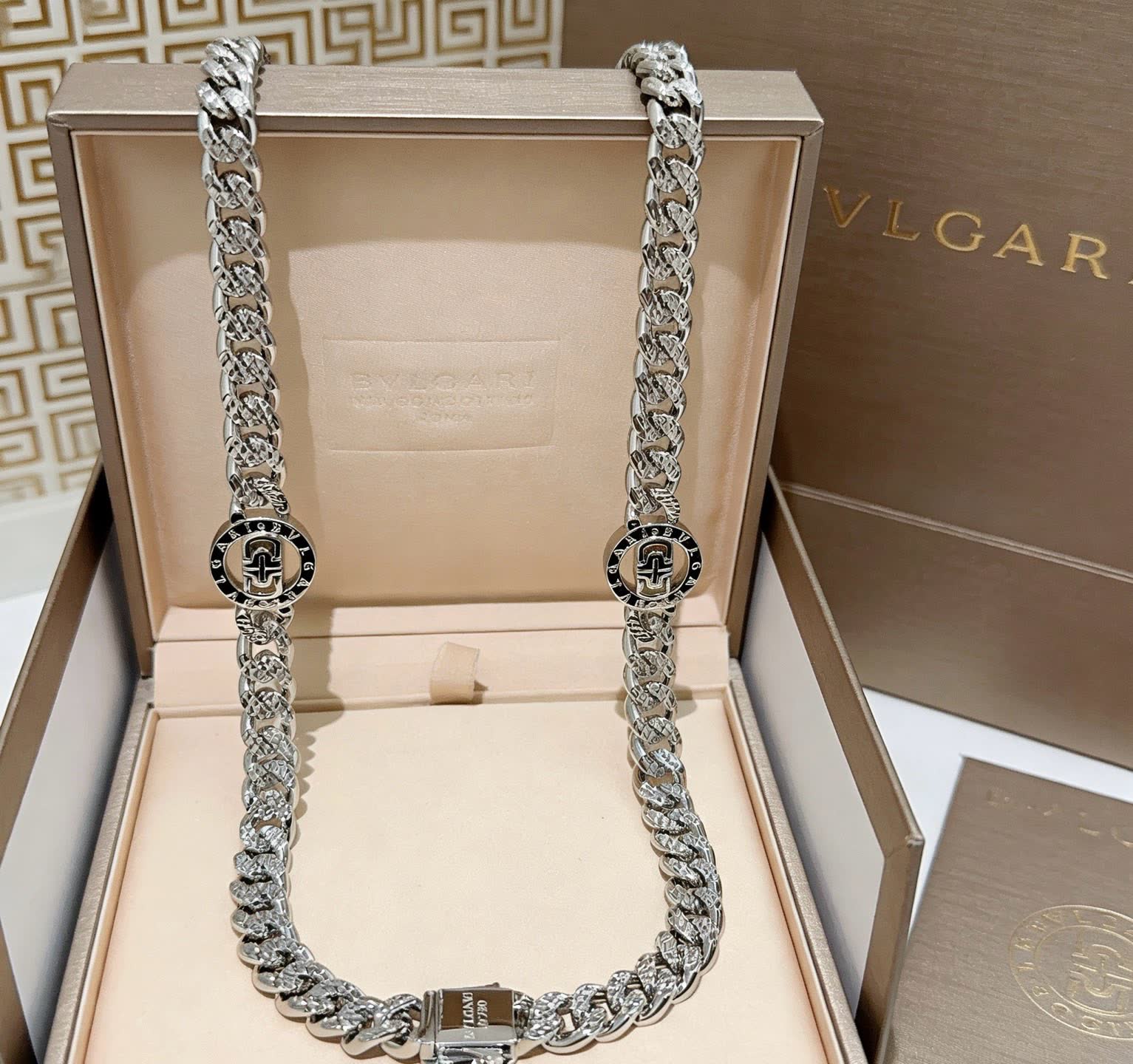 Bvlgari Silver Chain Necklace