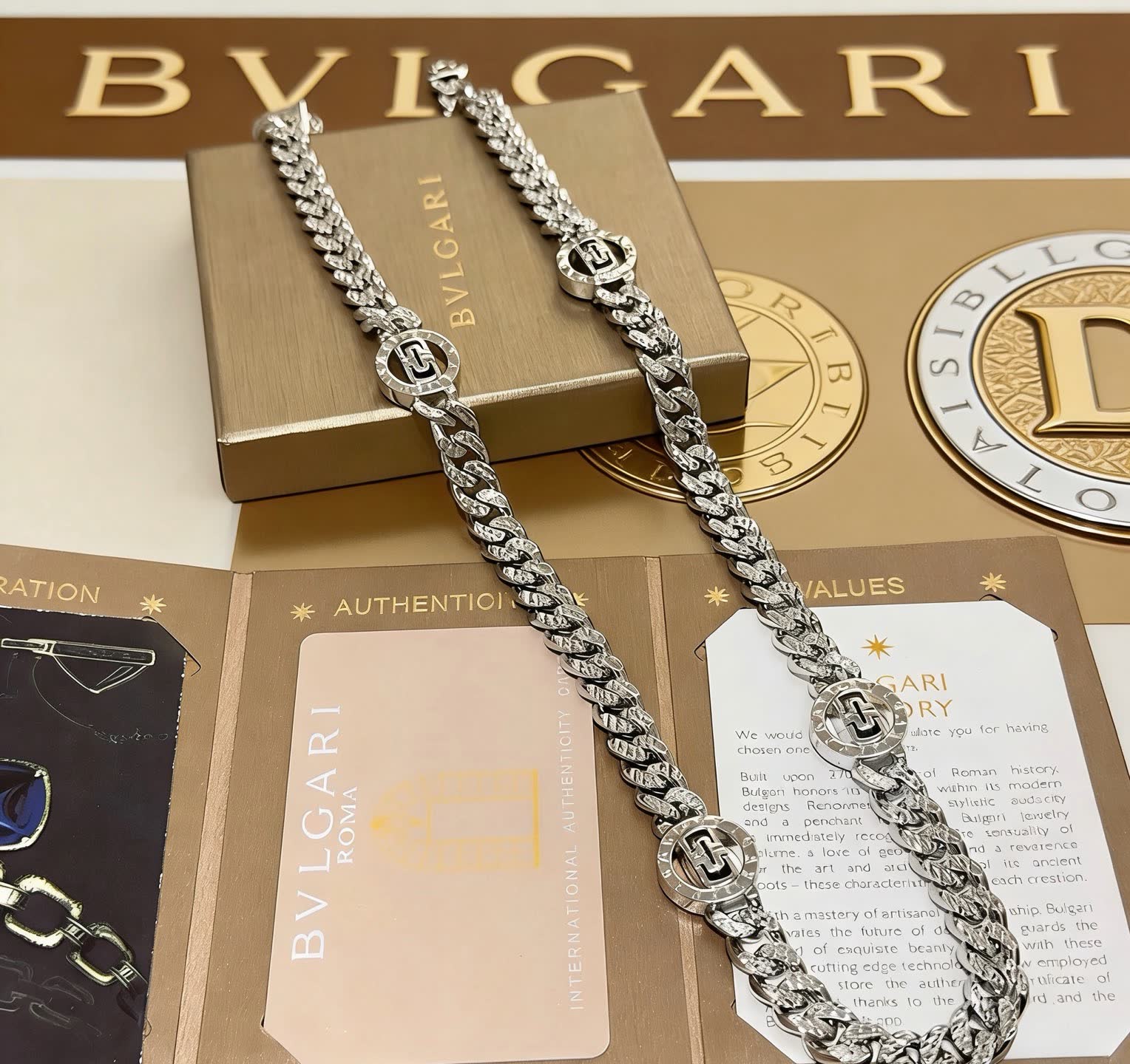 Bvlgari Silver Chain Necklace