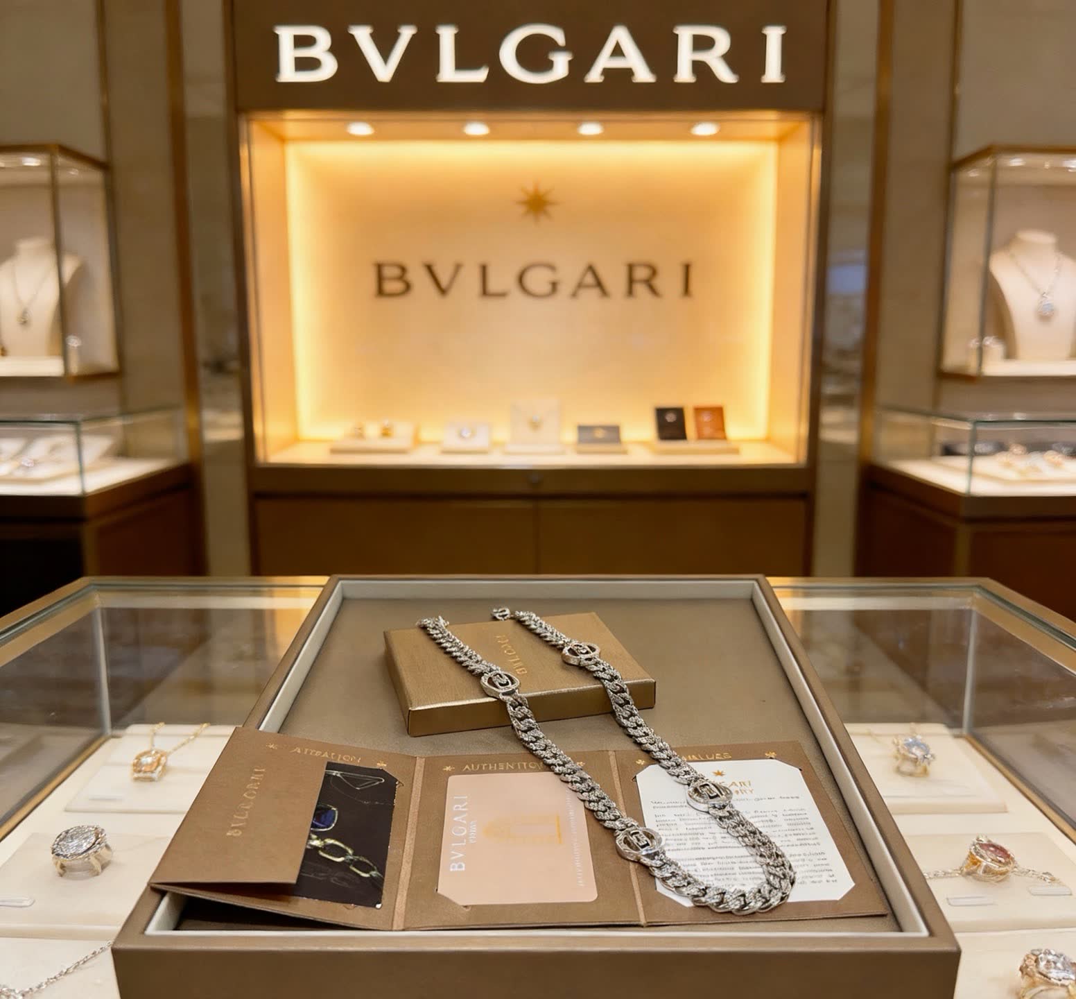 Bvlgari Silver Chain Necklace