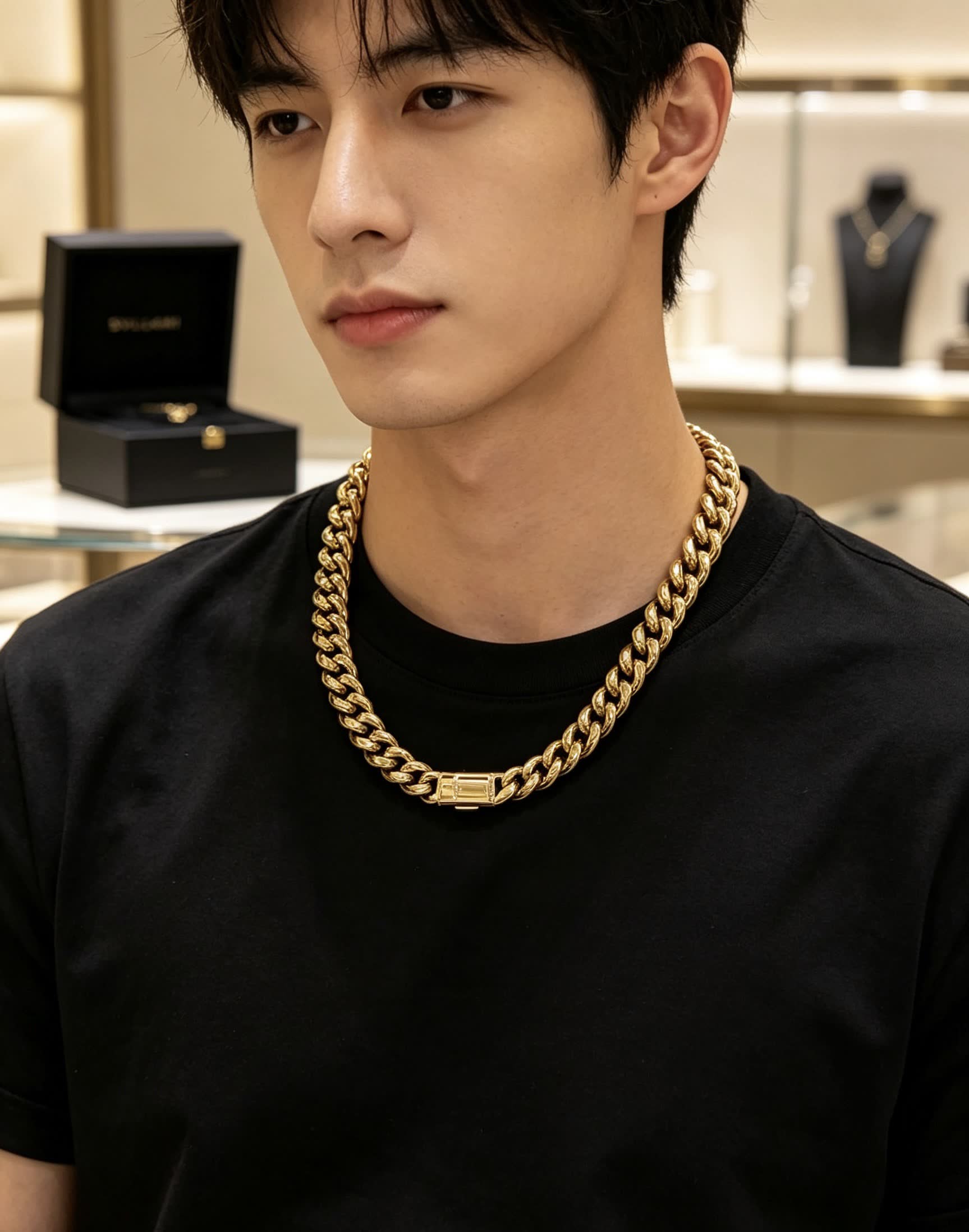 Bvlgari Gold Chain Necklace