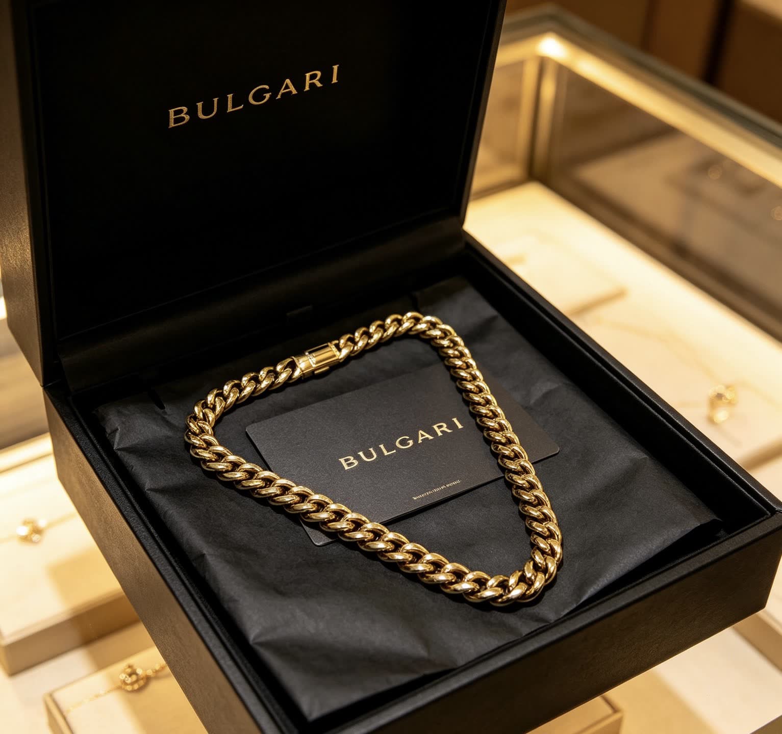 Bvlgari Gold Chain Necklace