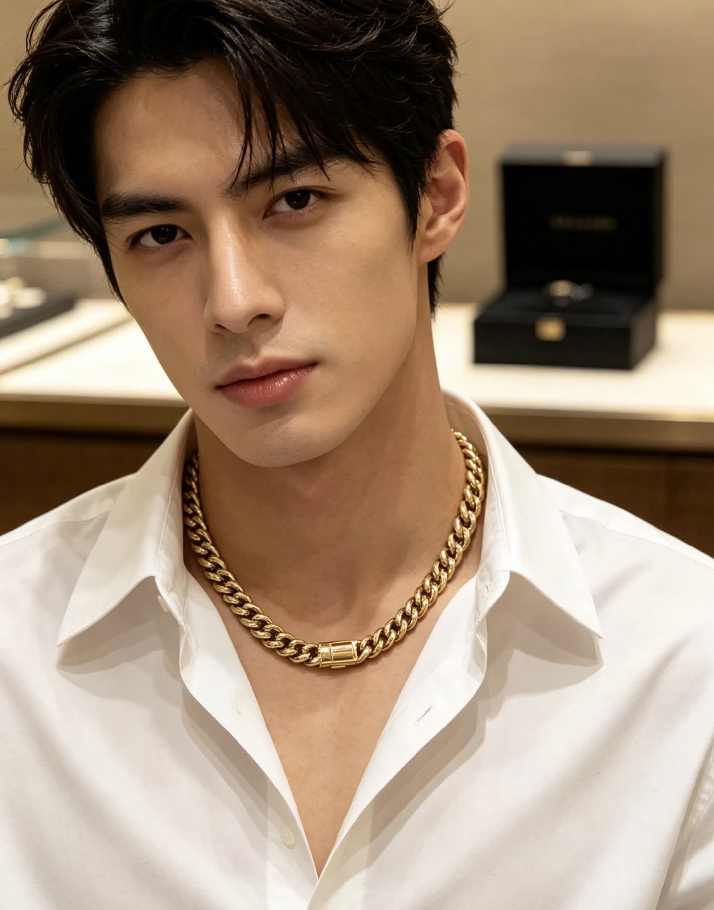 Bvlgari Gold Chain Necklace