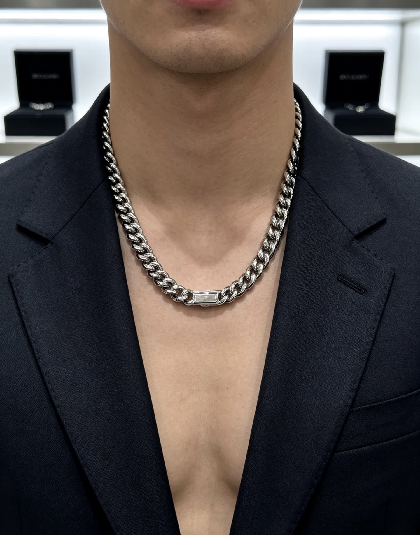 Bvlgari Silver Chain Necklace