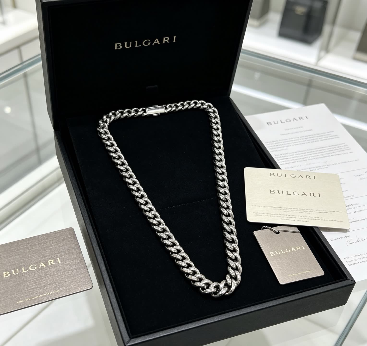 Bvlgari Silver Chain Necklace