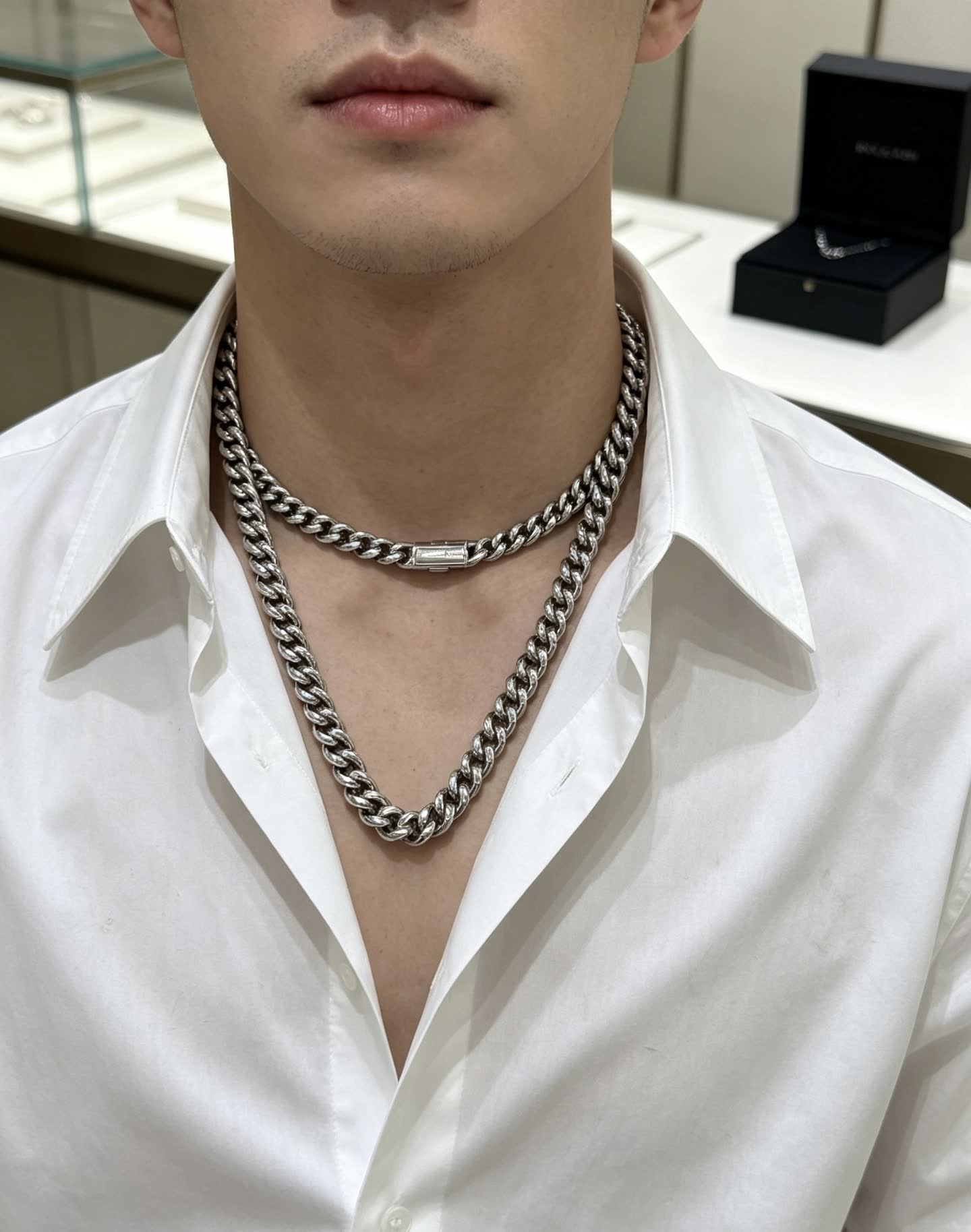 Bvlgari Silver Chain Necklace