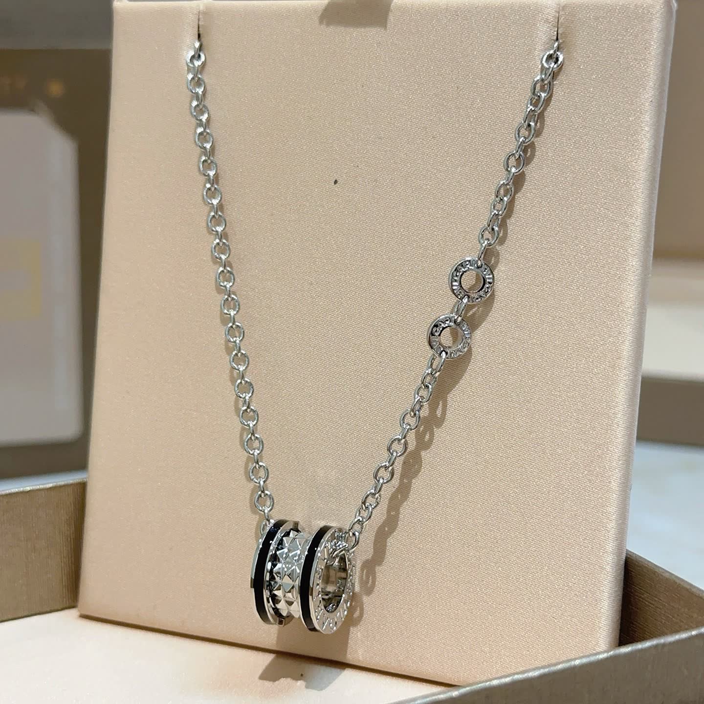 Bvlgari B.zero1 Sterling Silver Necklace Bvlgari B.zero1 Sterling Silver Necklace