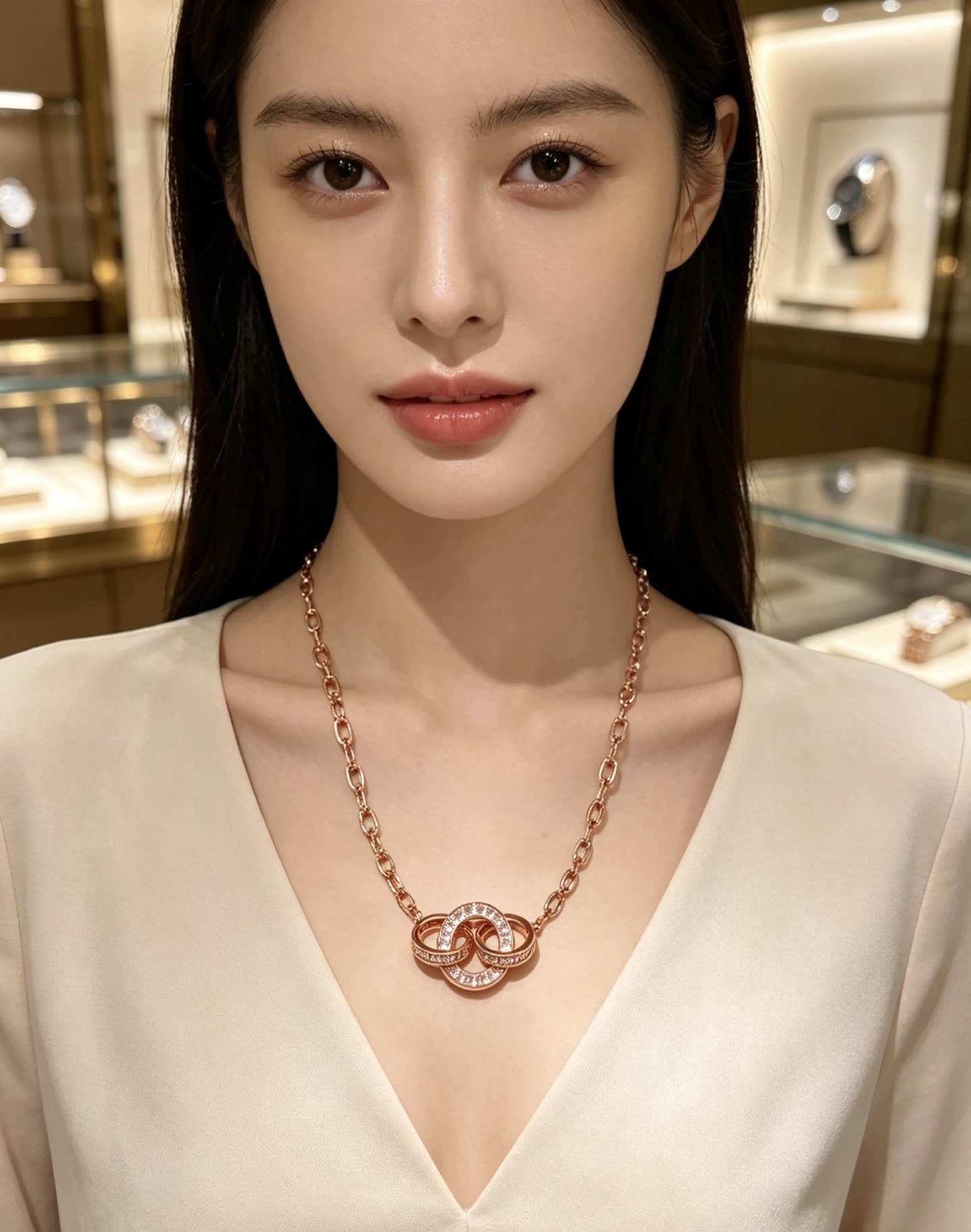 Bvlgari Rose Gold Eternity Necklace