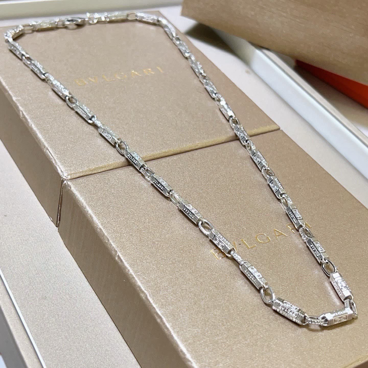Bvlgari Sterling Silver Necklace Bvlgari Sterling Silver Necklace