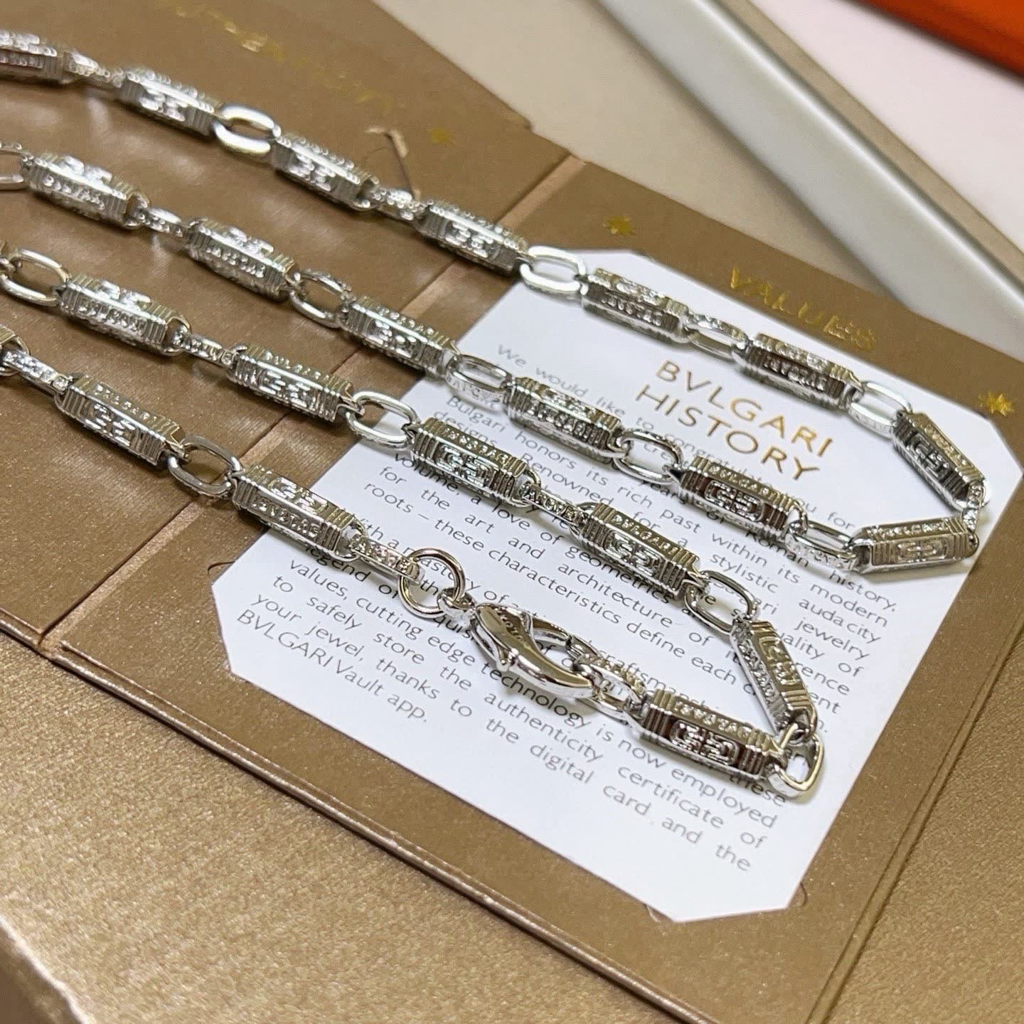 Bvlgari Sterling Silver Necklace