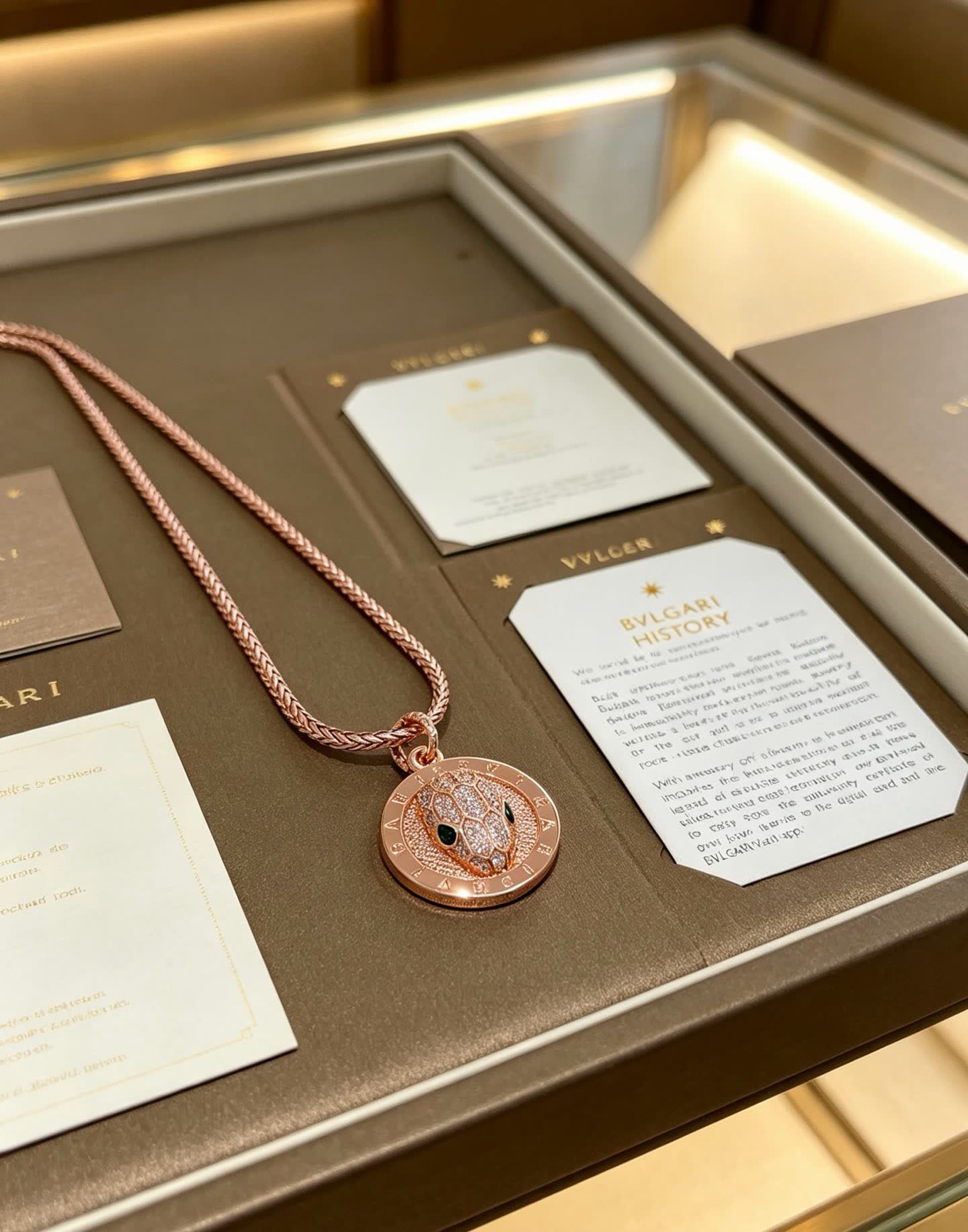 Bvlgari Snake Ring Pendant Necklace Bvlgari Snake Ring Pendant Necklace