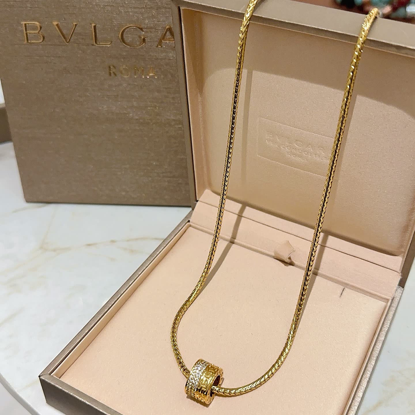 Bvlgari Roma Gold Chain Necklace Bvlgari Roma Gold Chain Necklace