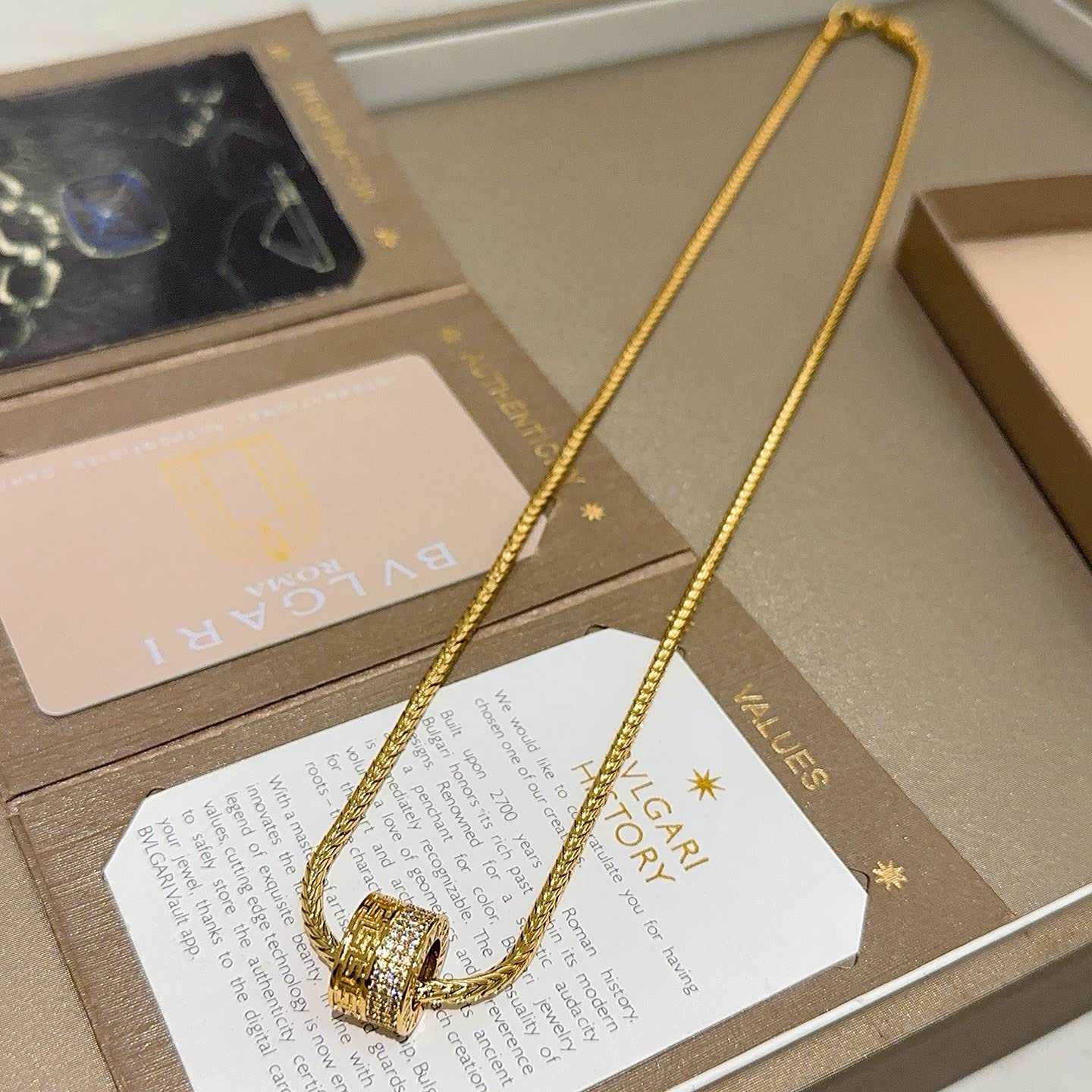 Bvlgari Roma Gold Chain Necklace