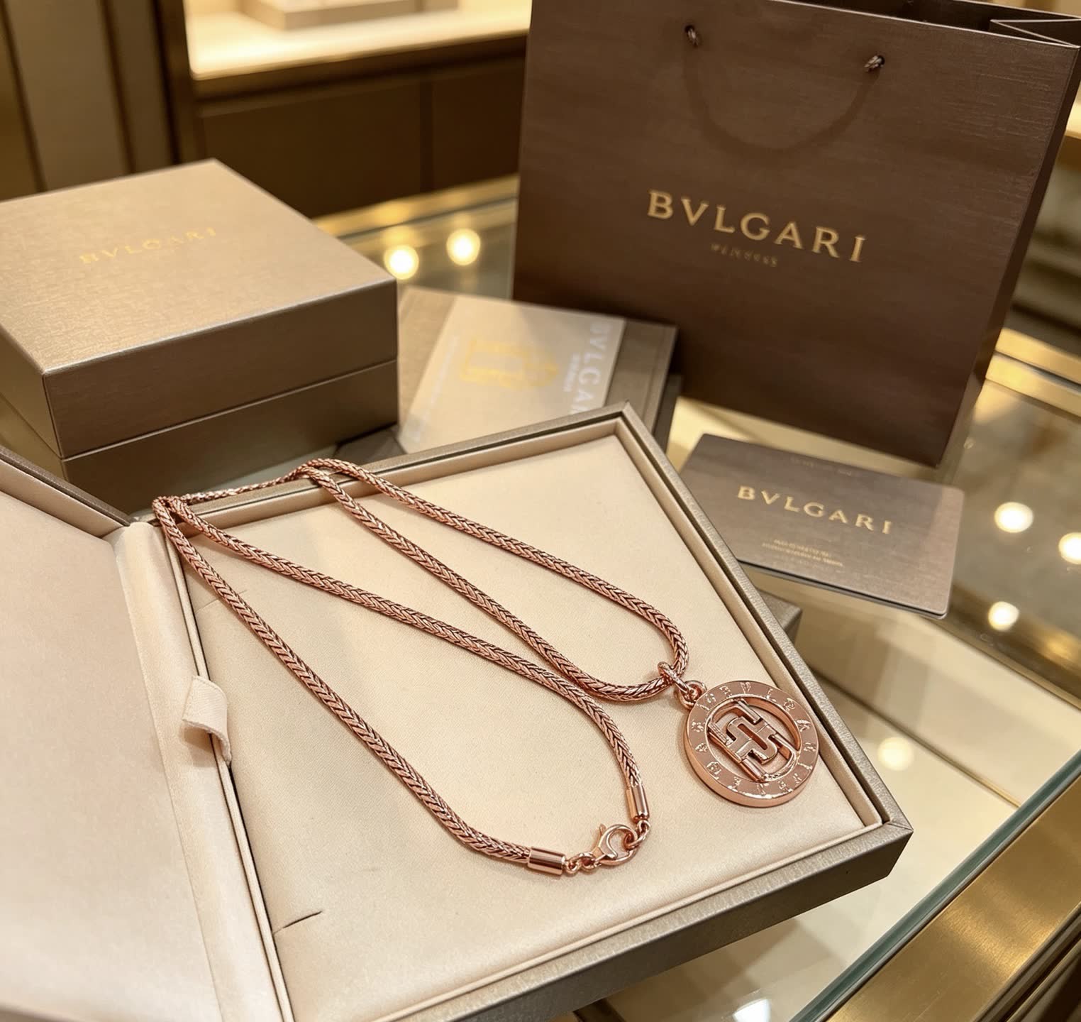 Bvlgari Rose Gold Necklace