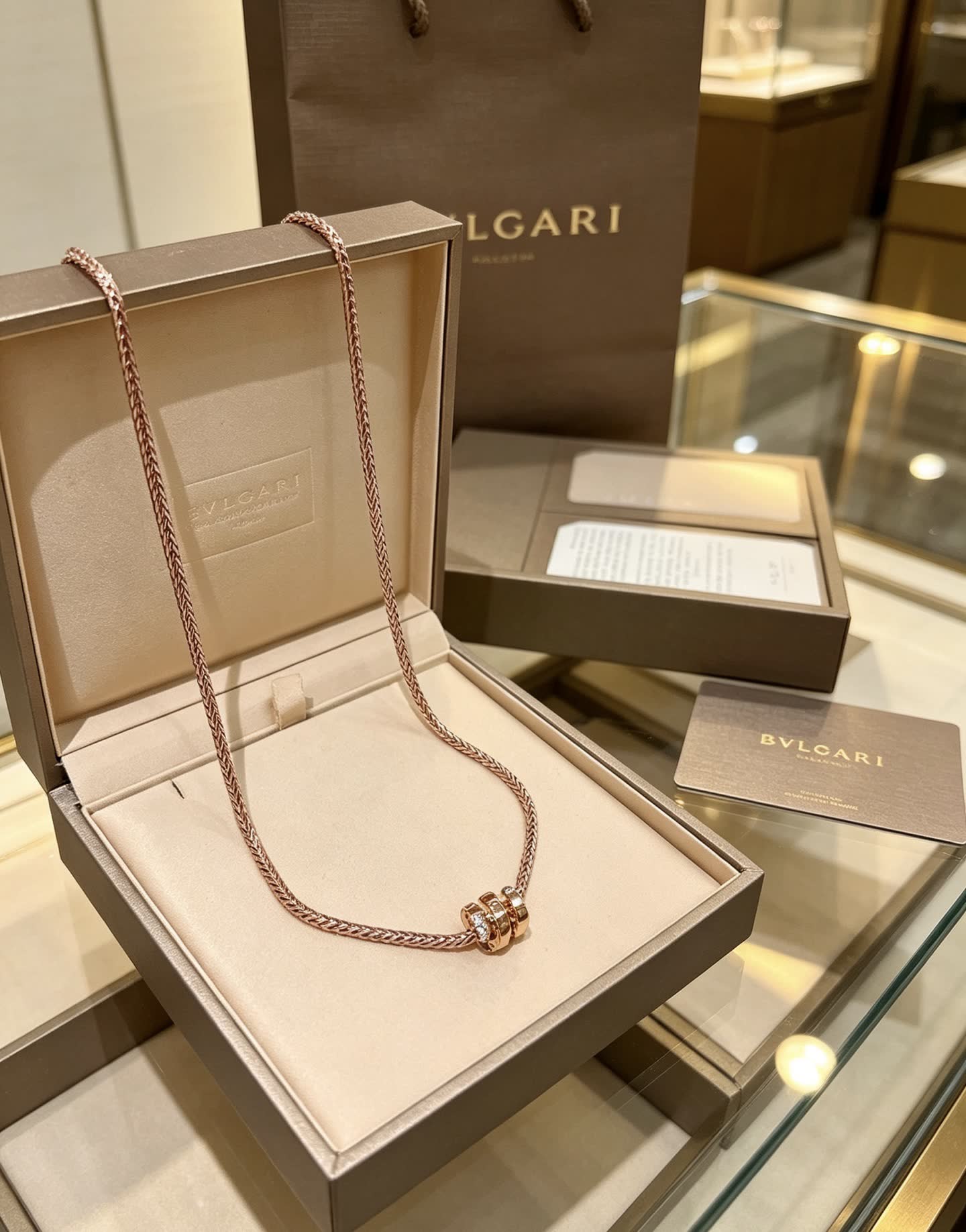 Bvlgari Rose Gold Necklace Bvlgari Rose Gold Necklace