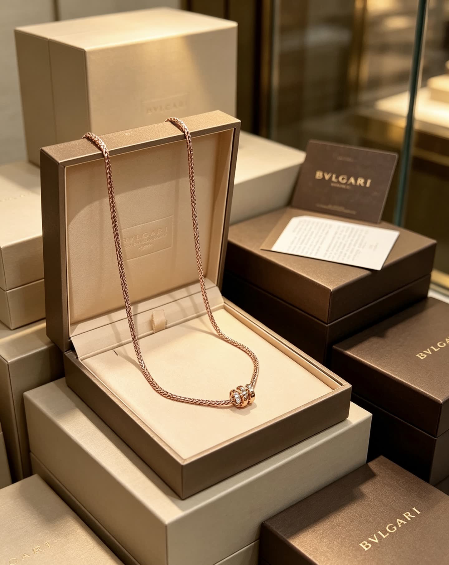 Bvlgari Rose Gold Necklace