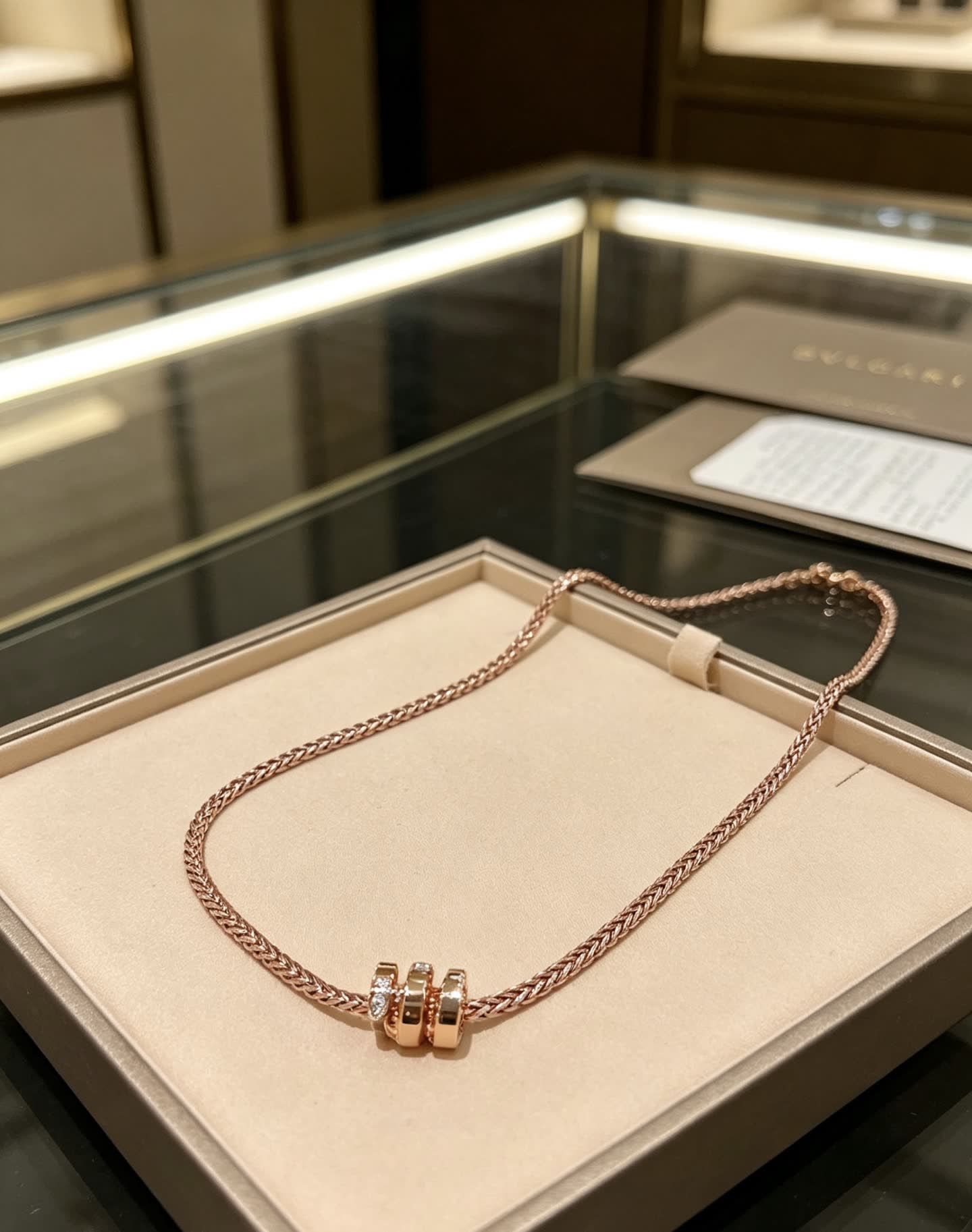 Bvlgari Rose Gold Necklace