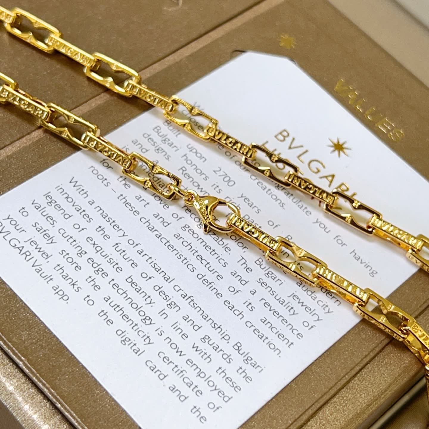 Bvlgari Yellow Gold Necklace