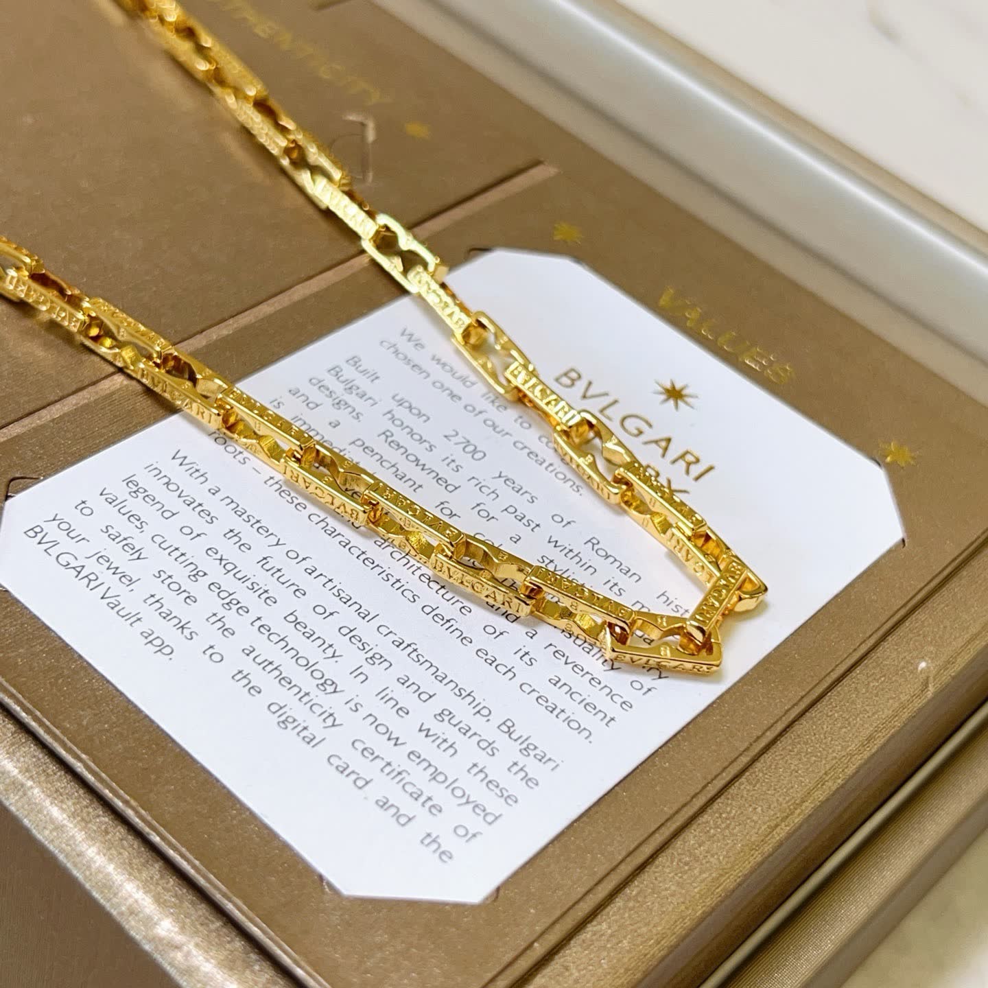 Bvlgari Yellow Gold Necklace
