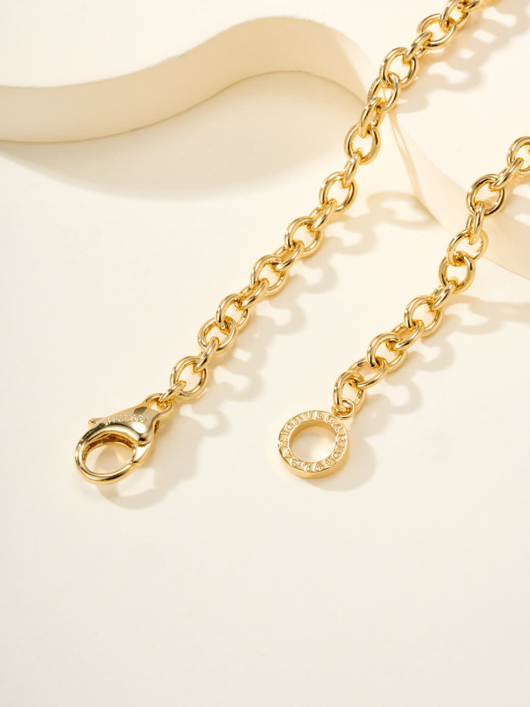Bvlgari Necklace, Chain with Black Enamel Medallions