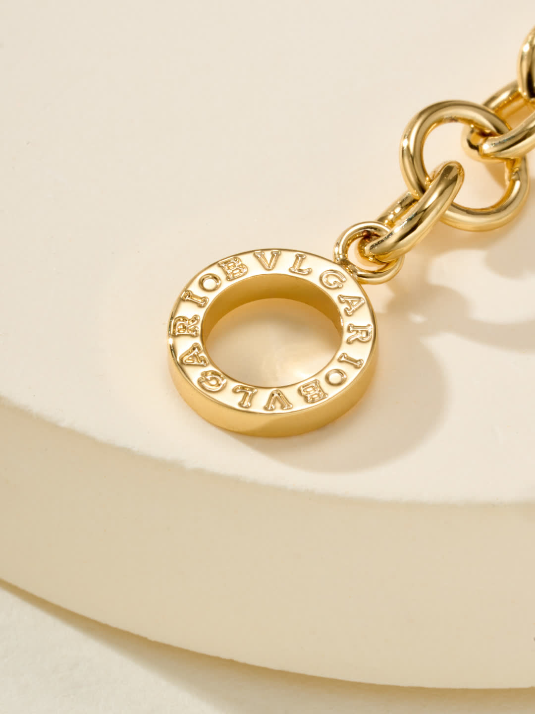 Bvlgari Necklace, Chain with Black Enamel Medallions