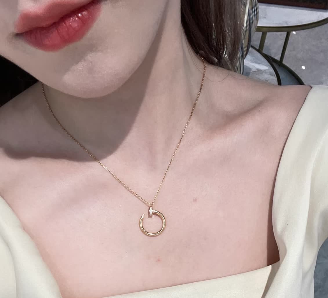 Elegant Gold and Silver Diamond-Encrusted Crescent Hoop Necklaces