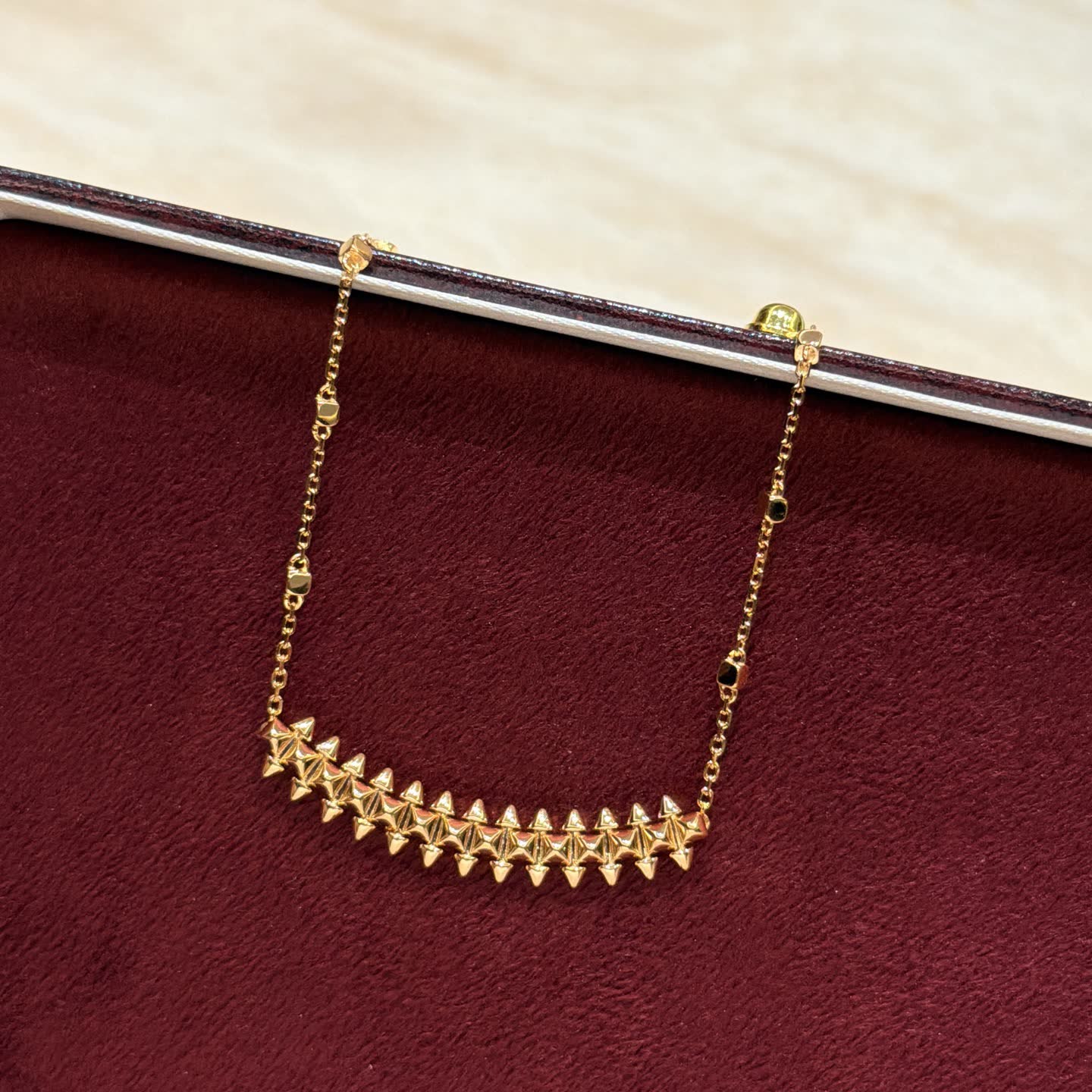 Cartier Gold-Tone Spike Statement Necklace Cartier Gold-Tone Spike Statement Necklace