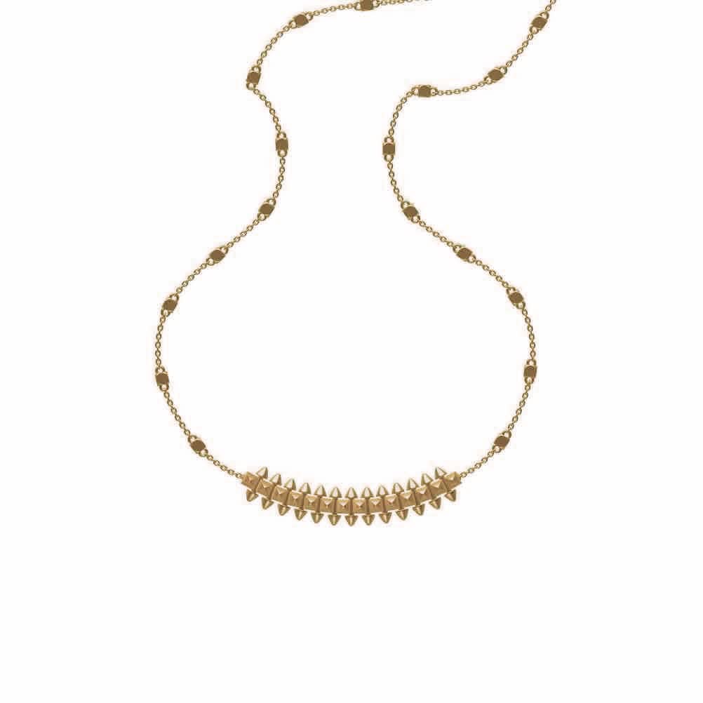 Cartier Gold-Tone Spike Statement Necklace